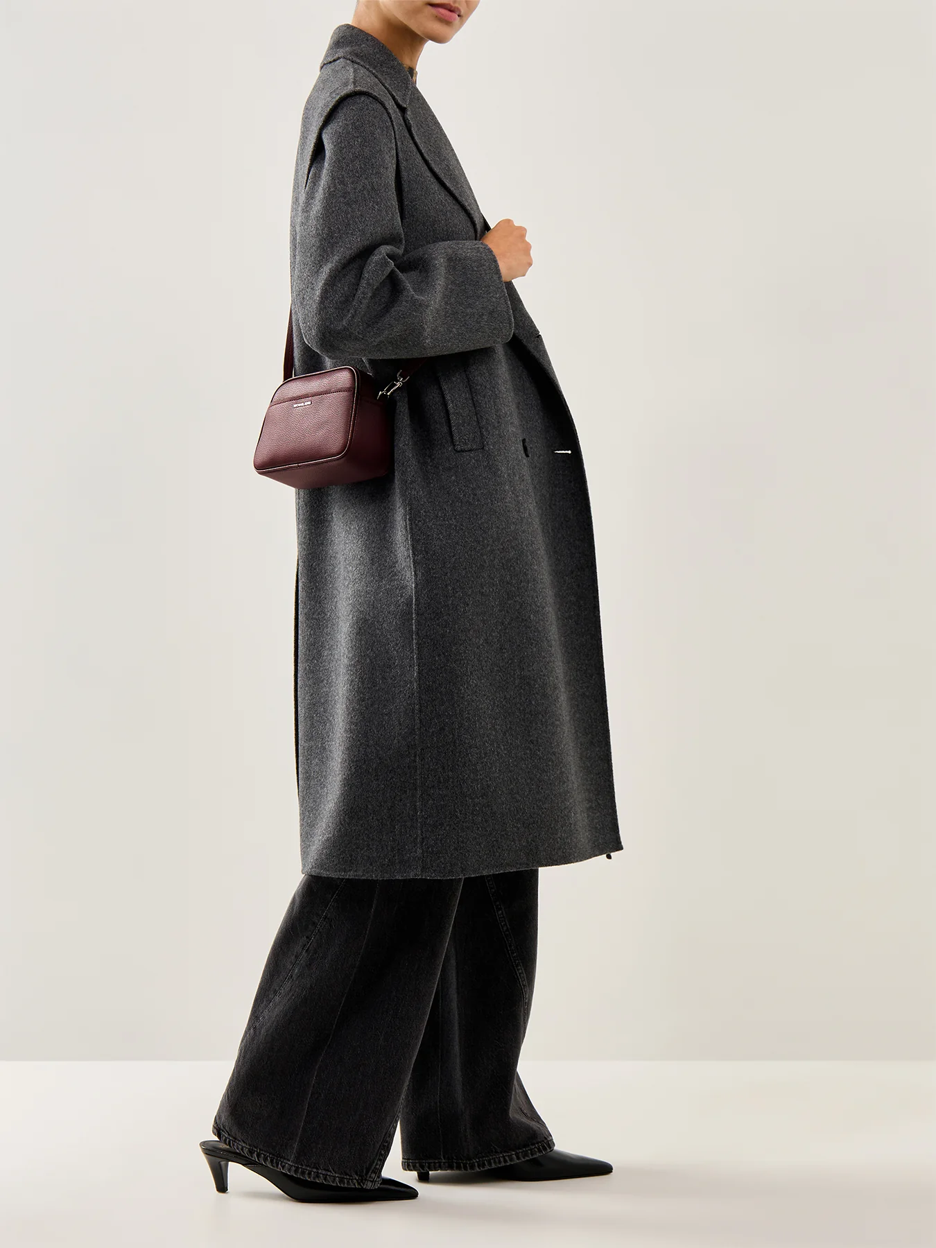 Jet Set Small Camera Crossbody Bag Oxblood - Image 2