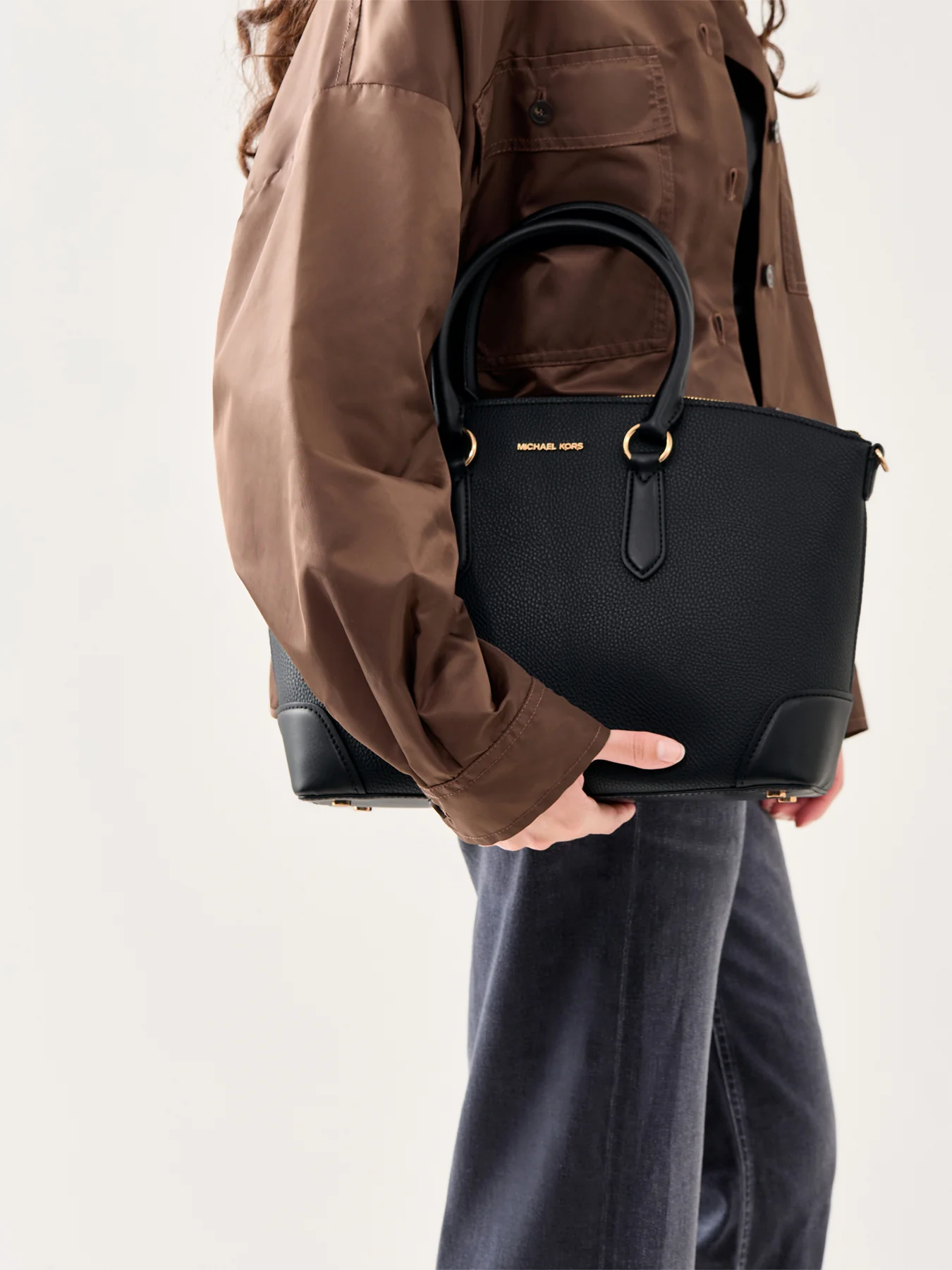 Murphy Large Dome Satchel Black - Image 2