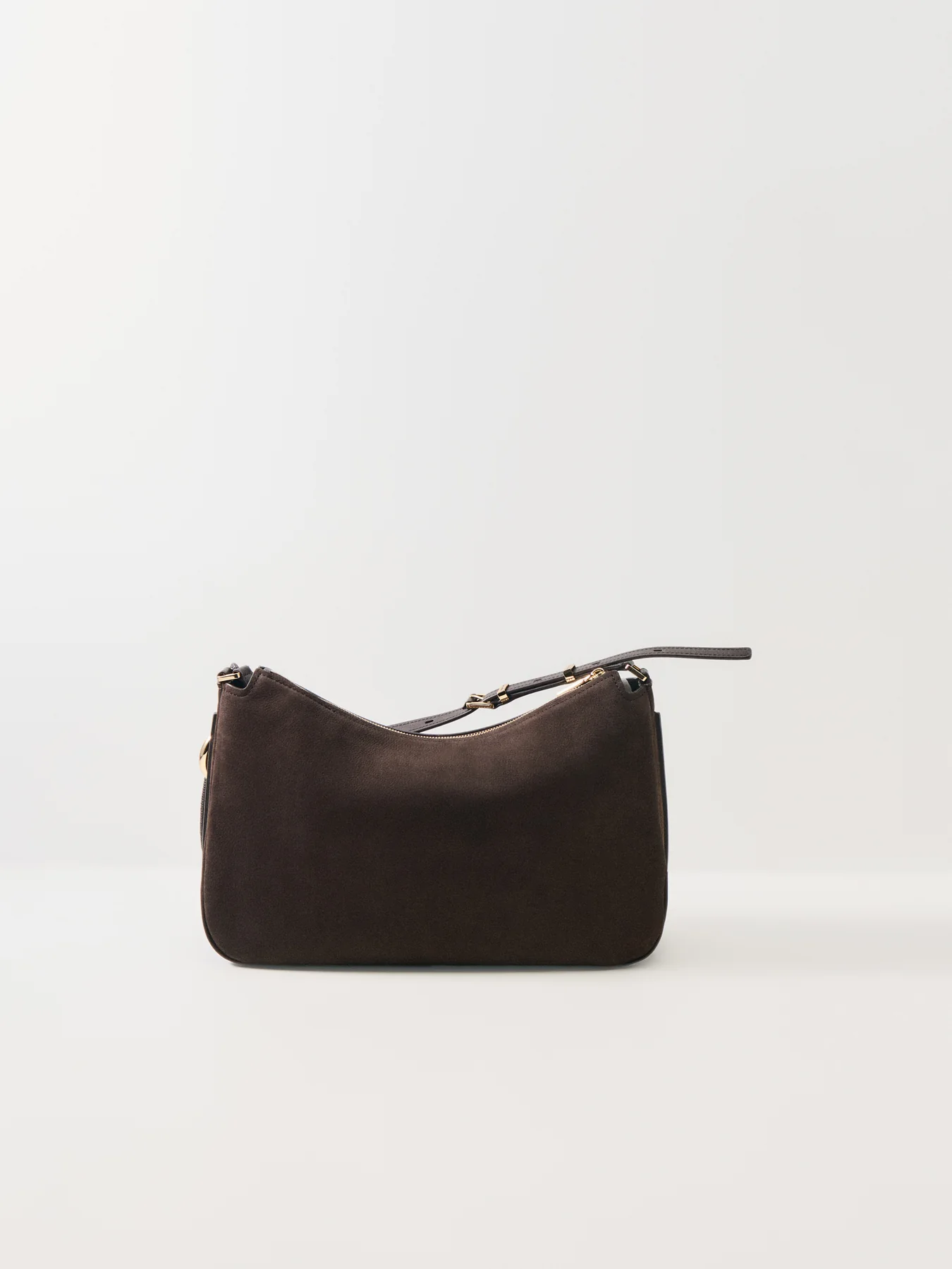 Nolita Suede Hobo Shoulder Chocolate Brown - Image 3