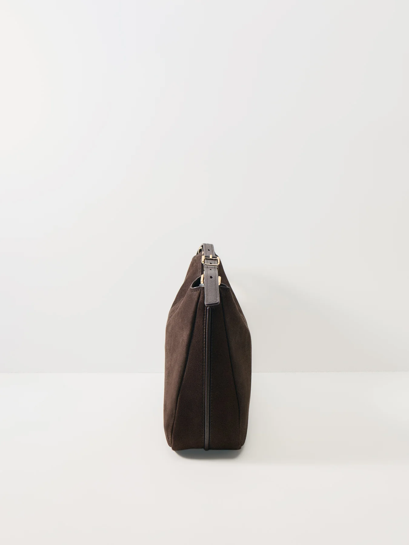 Nolita Suede Hobo Shoulder Chocolate Brown - Image 4