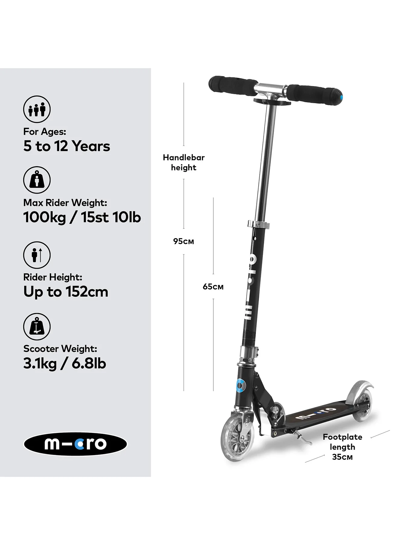 Sprite Stripe Classic Scooter Black - Image 11