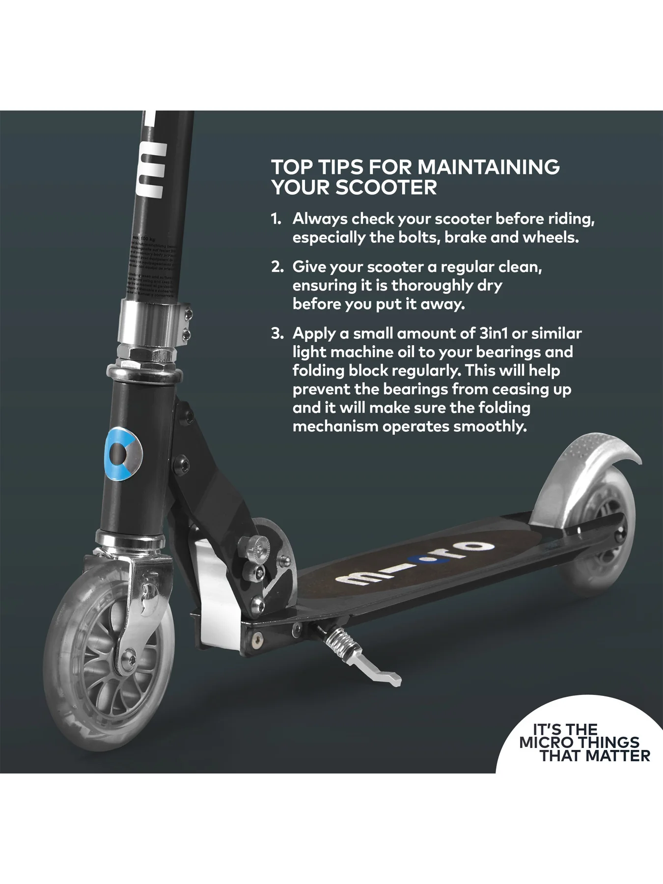 Sprite Stripe Classic Scooter Black - Image 6