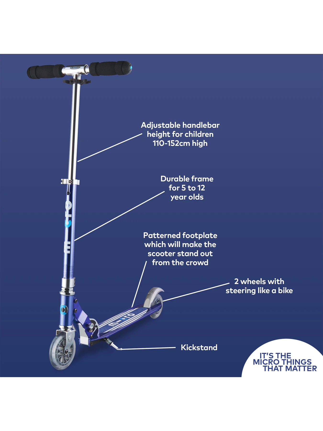 Sprite Stripe Classic Scooter Blue - Image 5