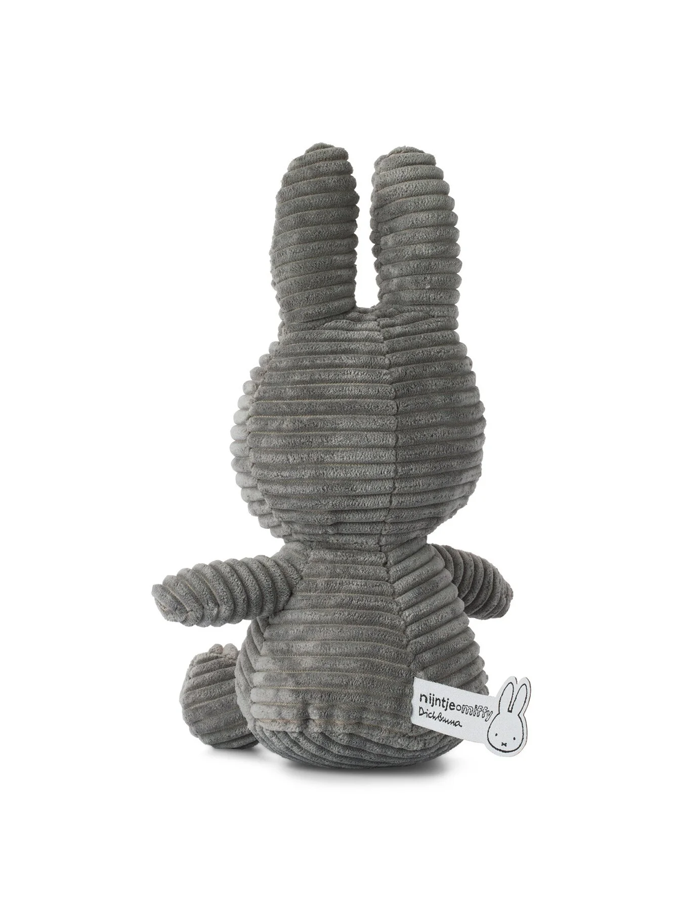 Miffy Corduroy Soft Toy Grey - Image 3