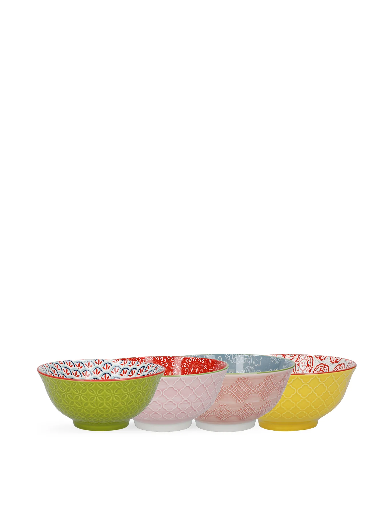 Glazed Stoneware Bowl Set of Four - Image 8