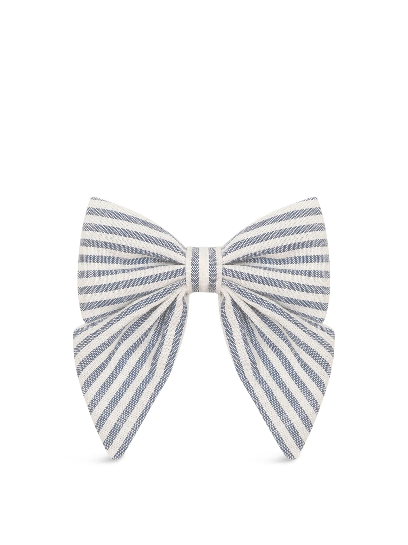 Seaside Stripe Hair Bow Blue