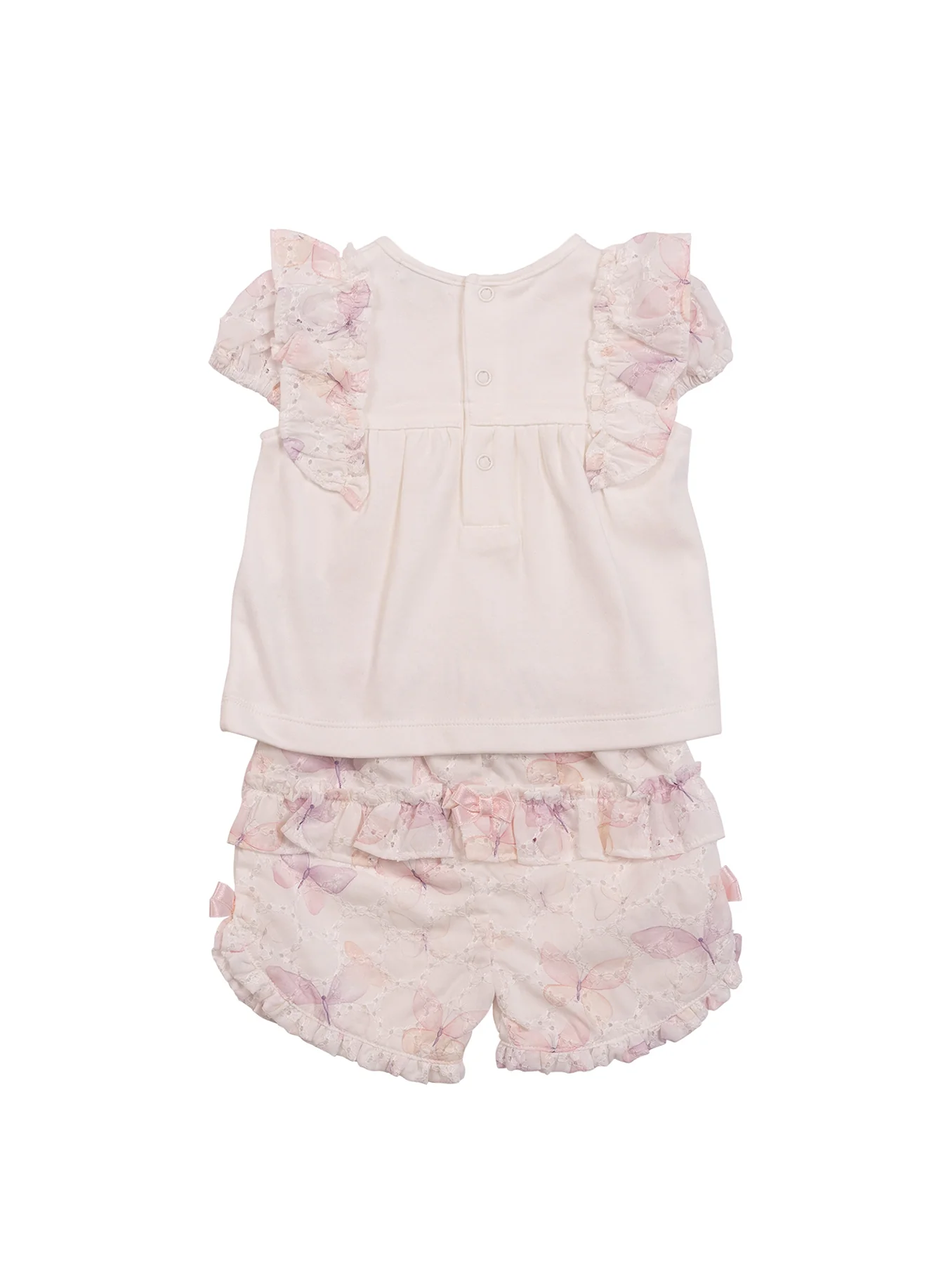 Baby Butterfly Top and Short White - Image 2