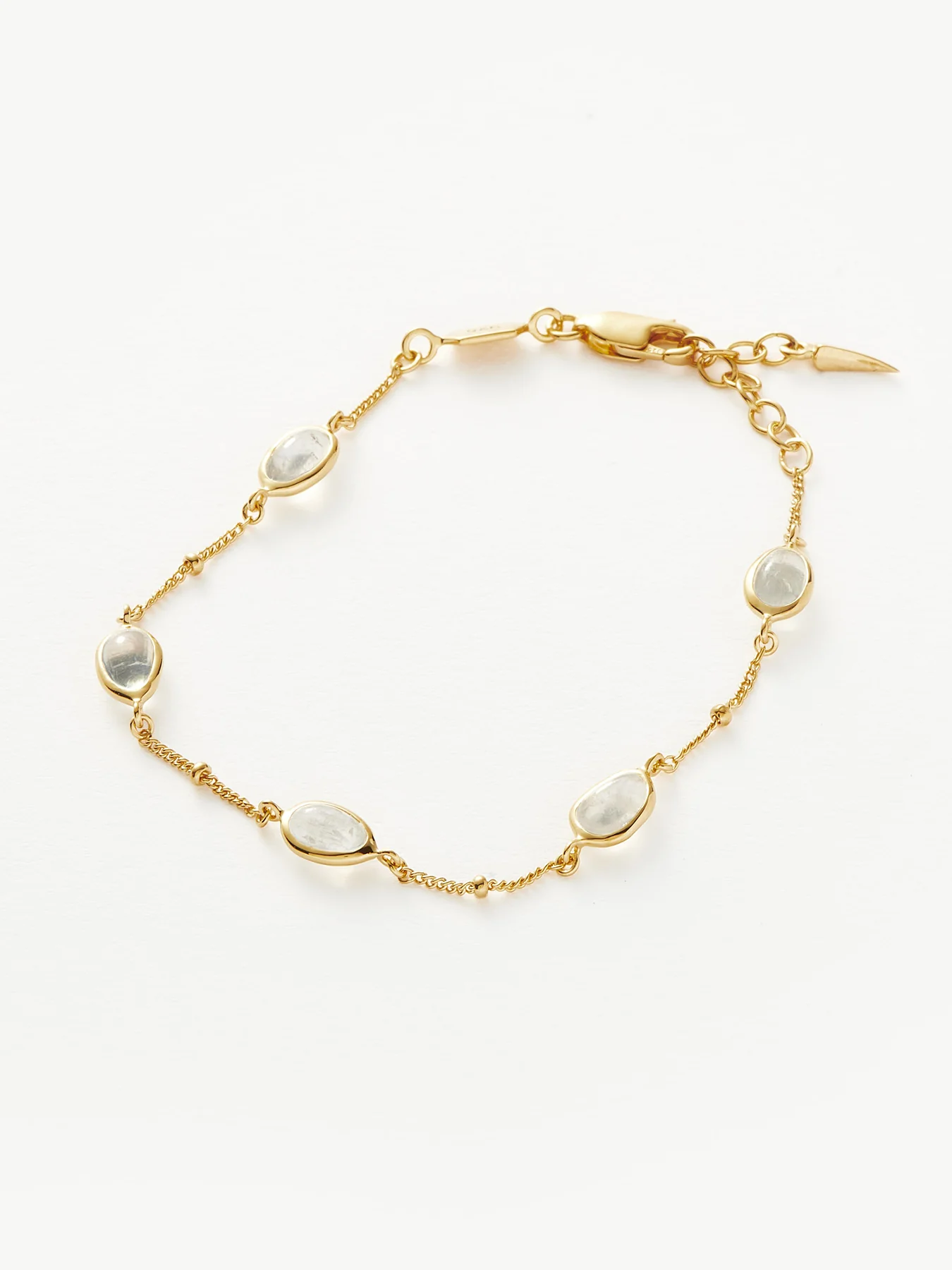 Rainbow Moonstone Bracelet Gold - Image 3