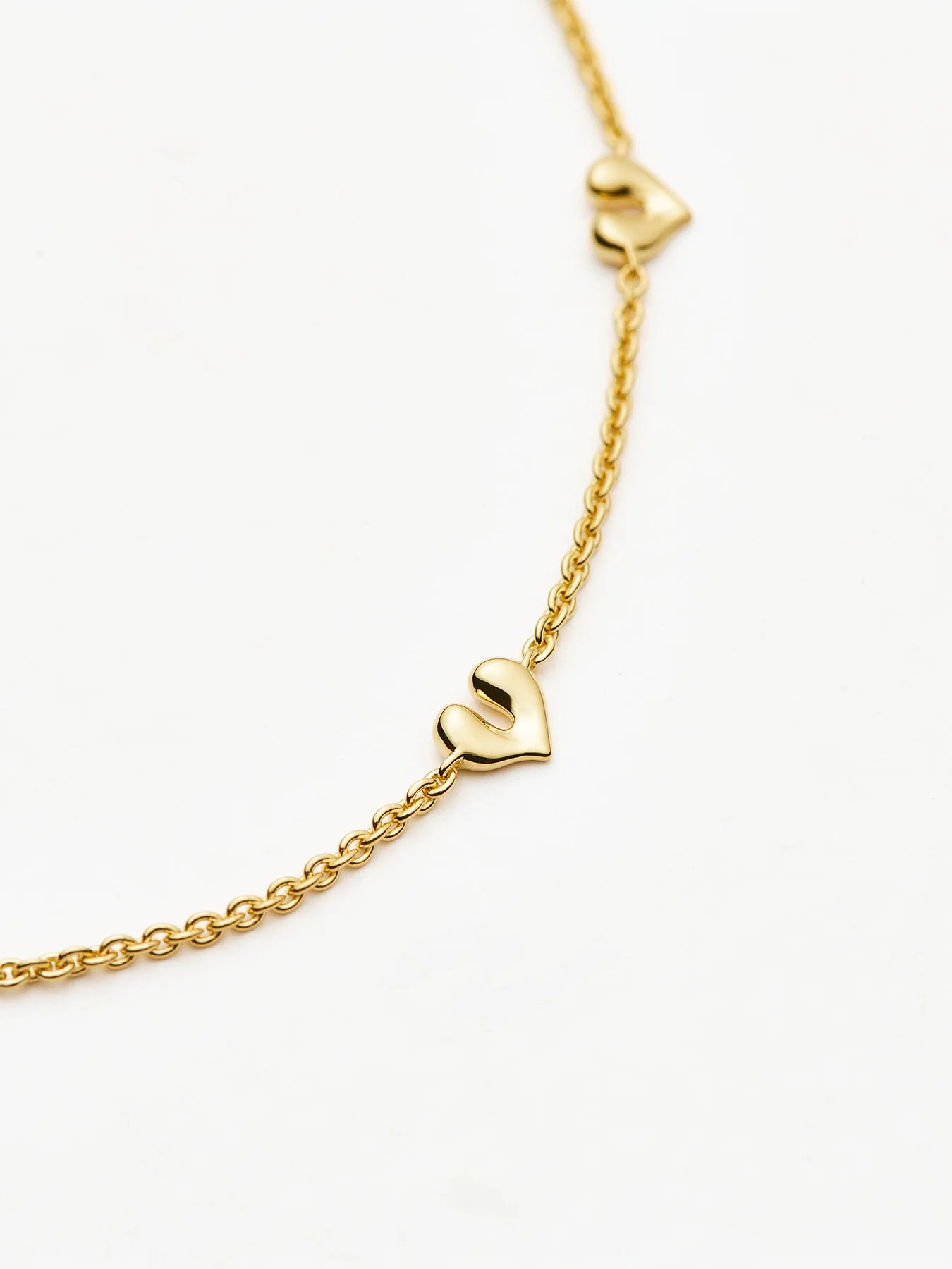 Gold Heart Charm Bracelet - Image 2