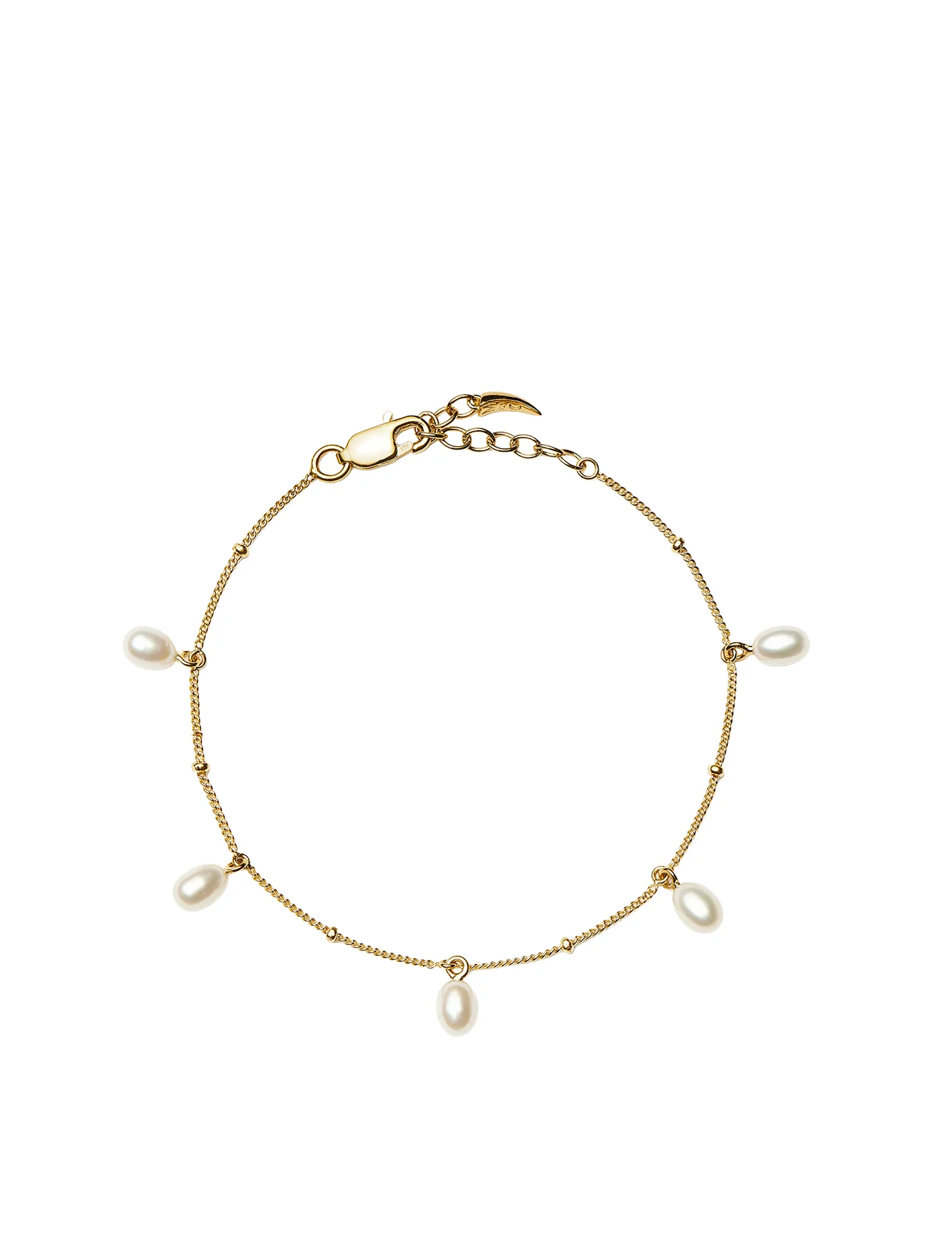 Pearl Baya Baroque Chain Bracelet Gold