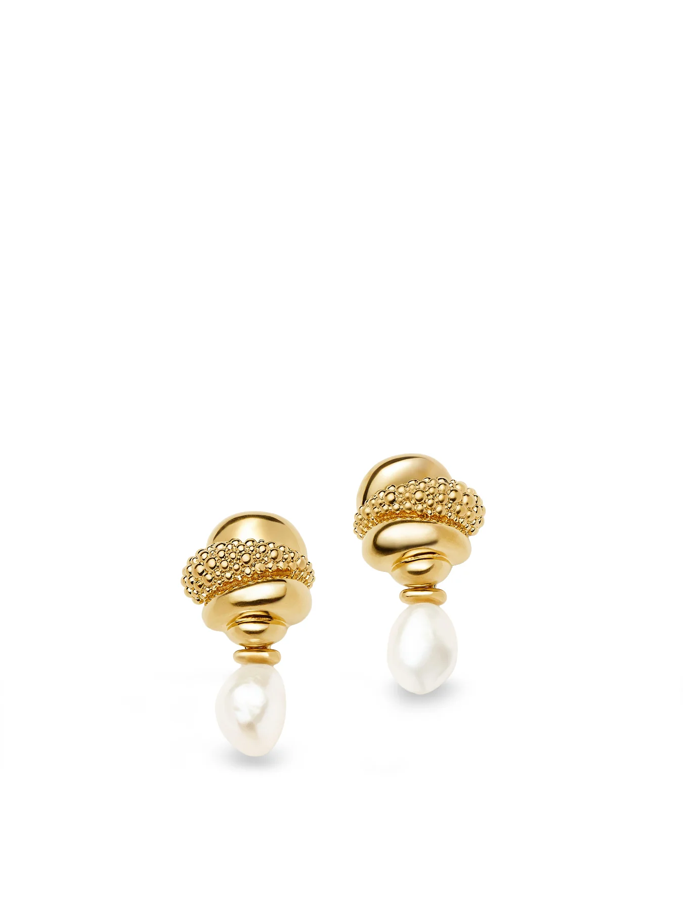 Pearl Baya Drop Earrings Gold