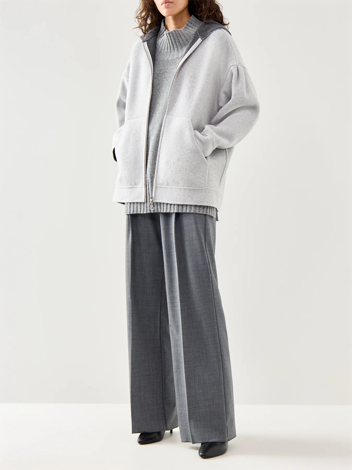 Sottile Wool Jacket Grey - Image 2