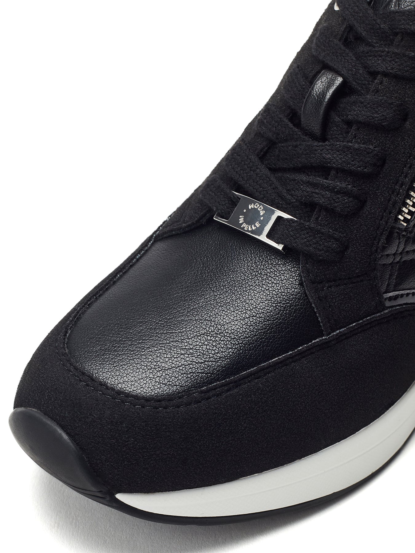 Carrley Lace Up Trainers Black - Image 4