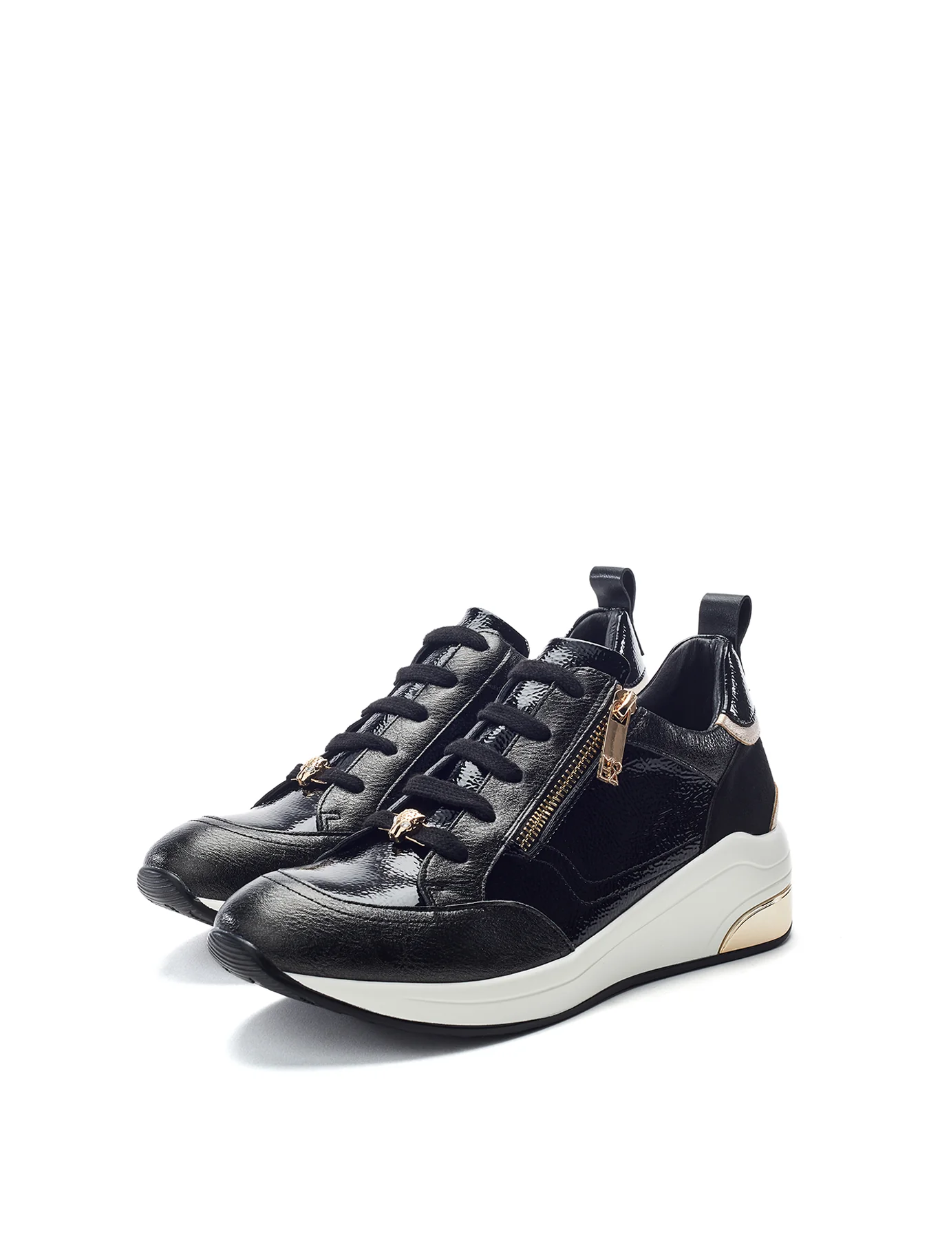 Corali Lace Up Trainers Black - Image 2
