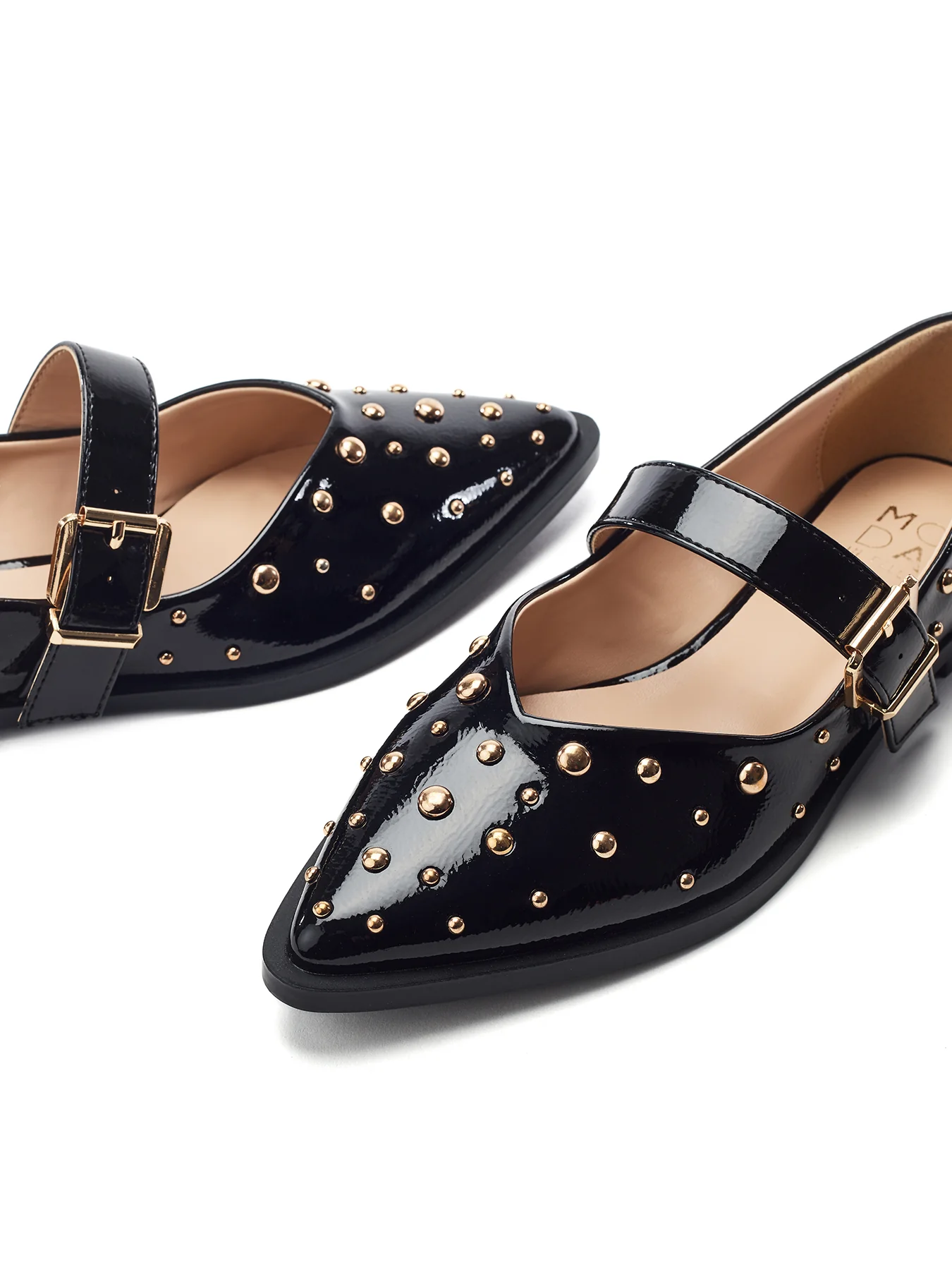 Fijia Studded Mary Jane Shoes Black - Image 3