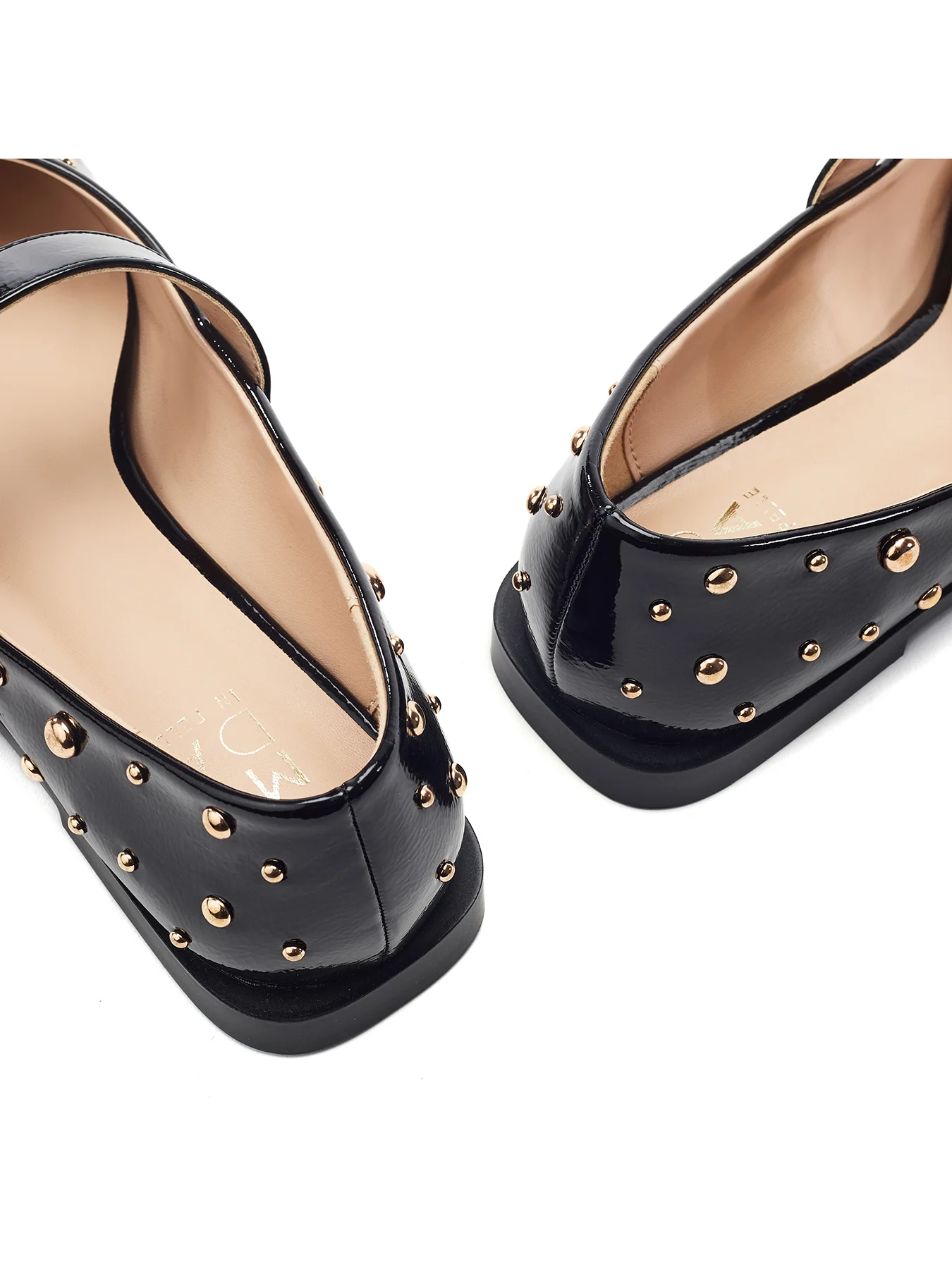 Fijia Studded Mary Jane Shoes Black - Image 4