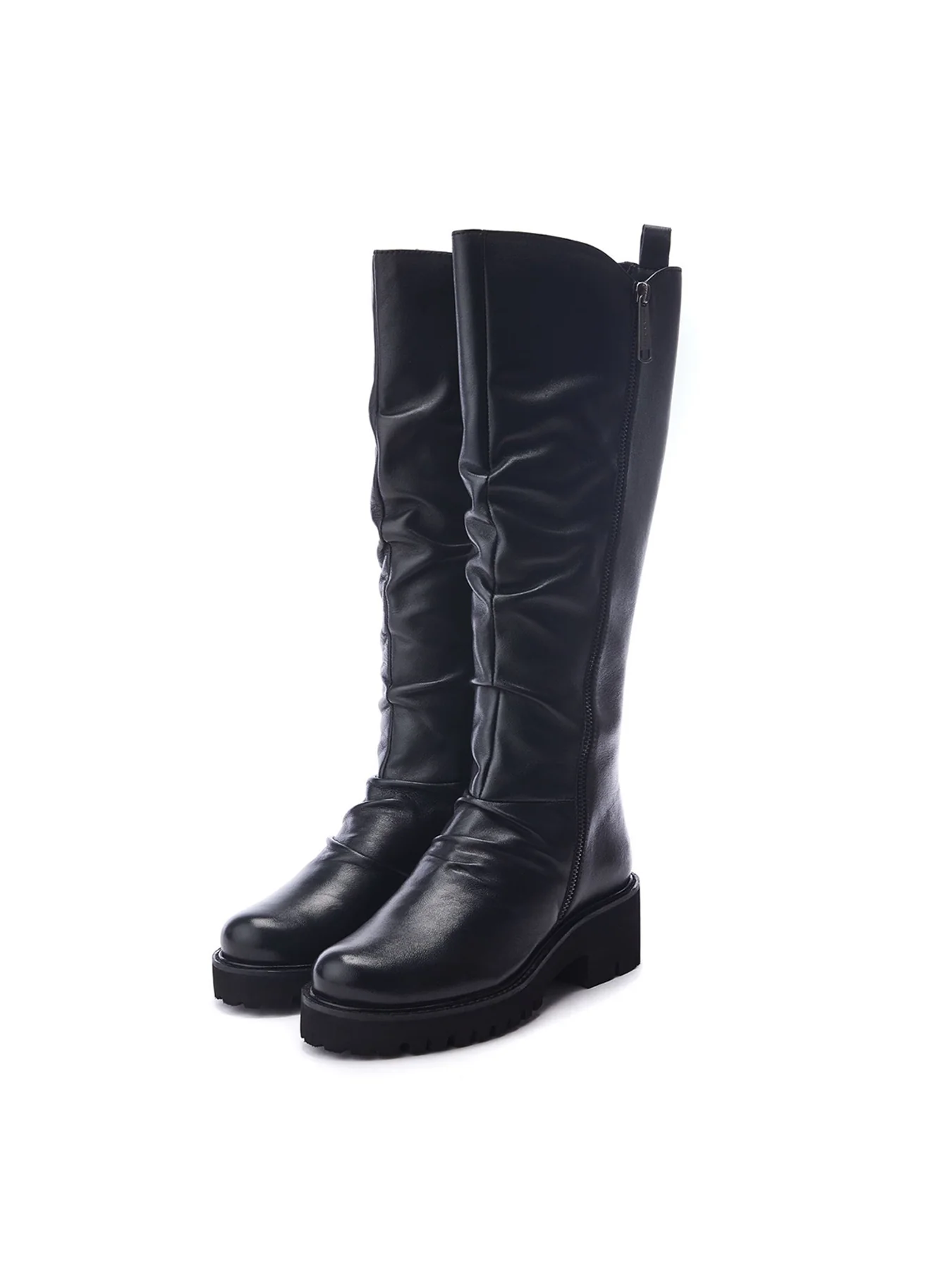 Riez Smooth Leather Boots Black - Image 4