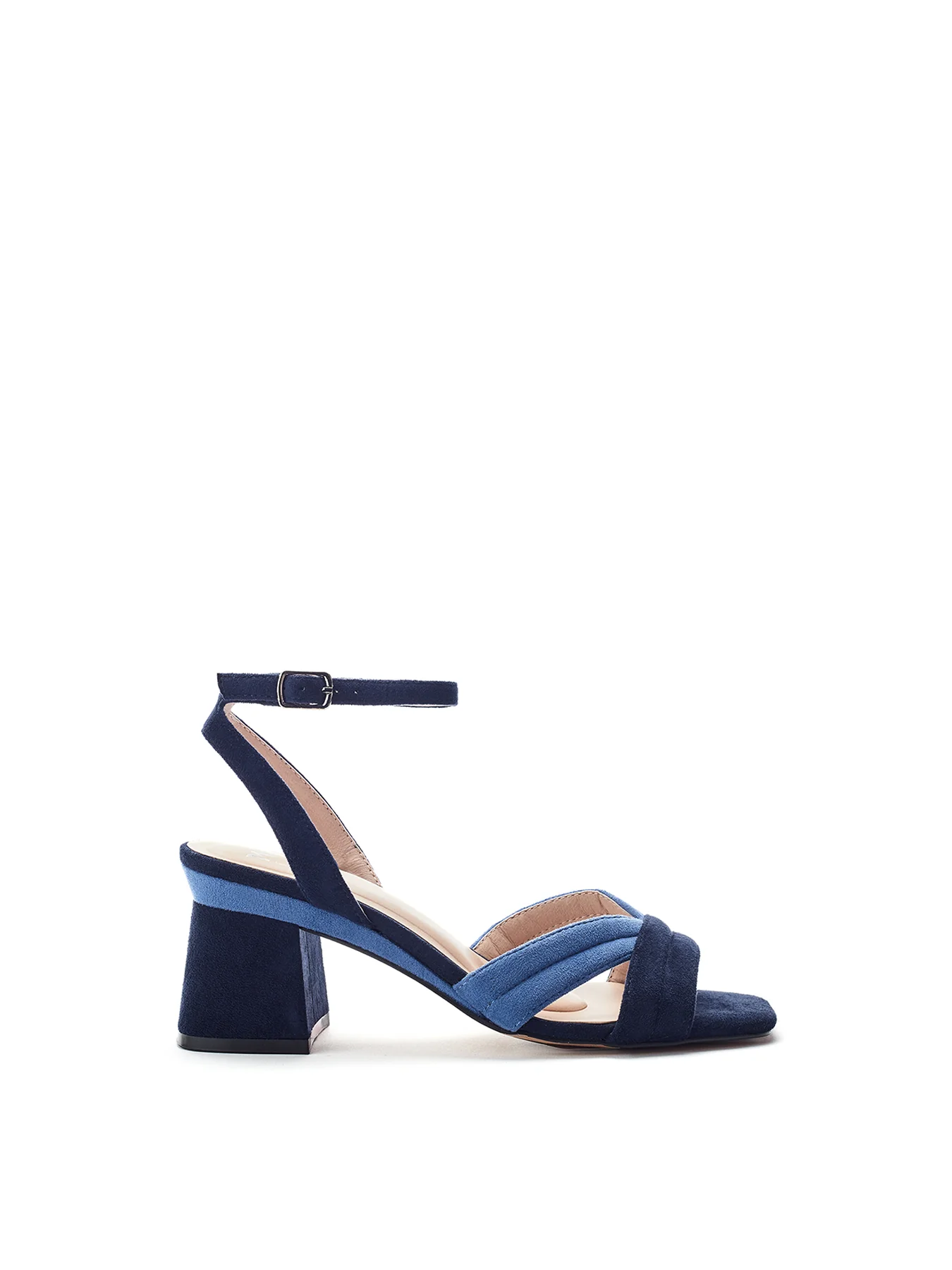 Madelia Block Heel Sandals Navy