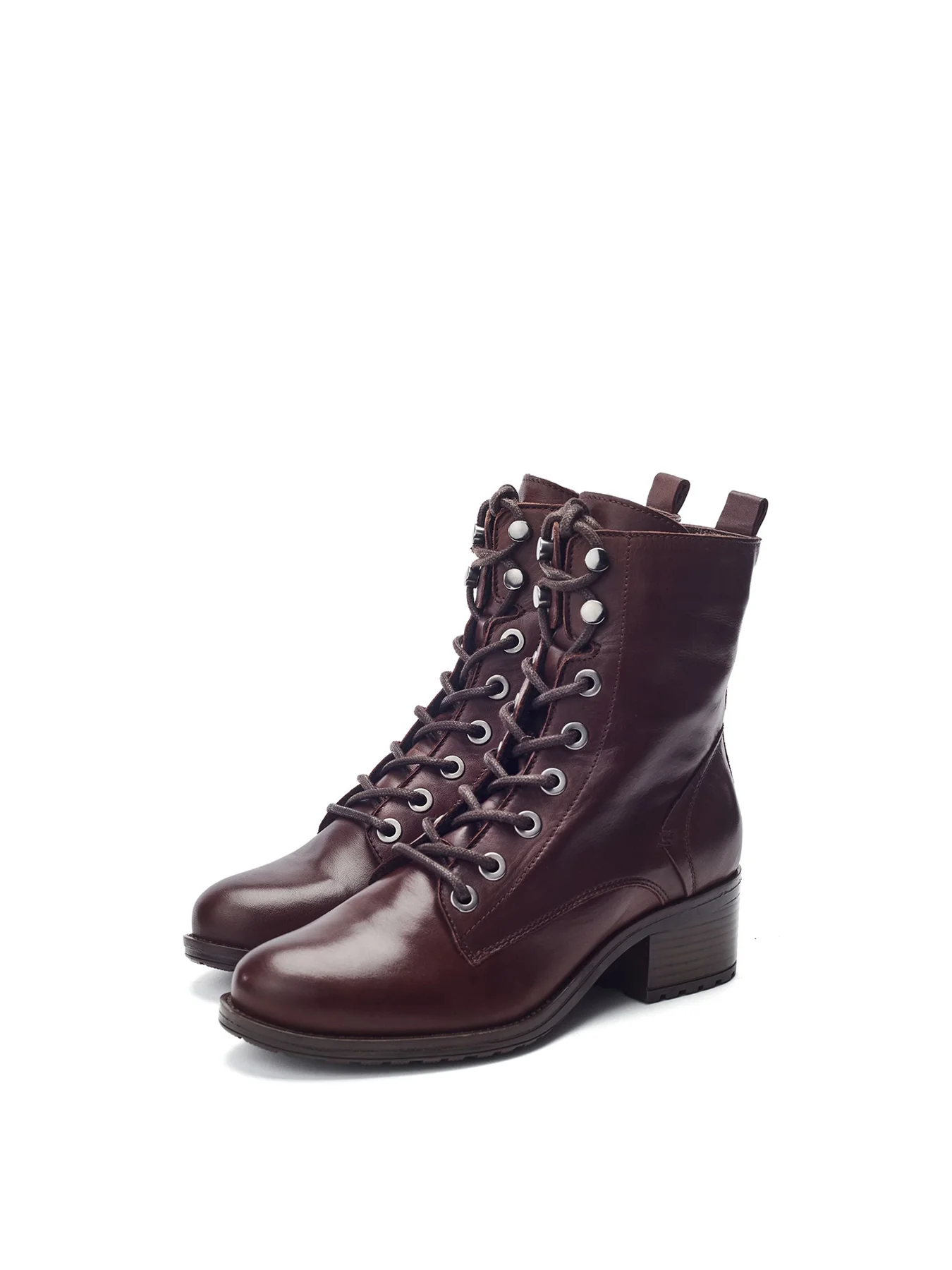 Bezzy Leather Ankle Boots Brown - Image 2