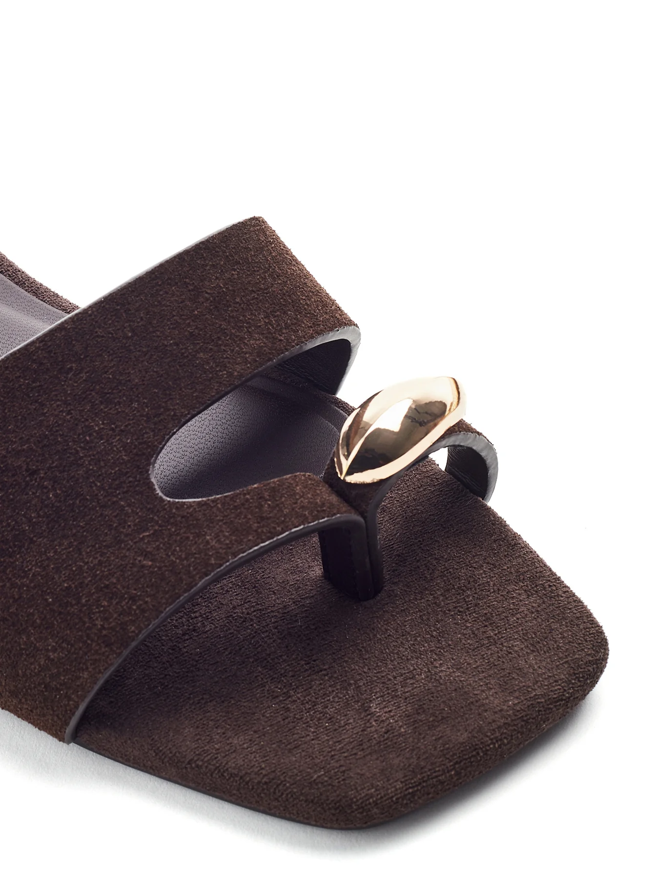Leera Flat Sandals Brown - Image 2