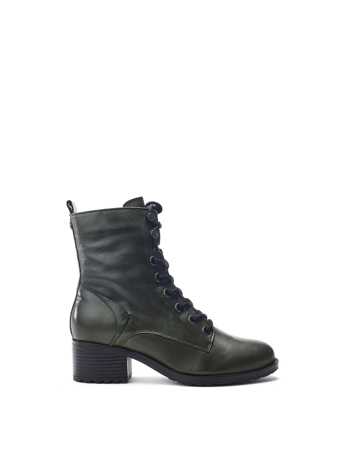 Bezzy Leather Ankle Boots Green