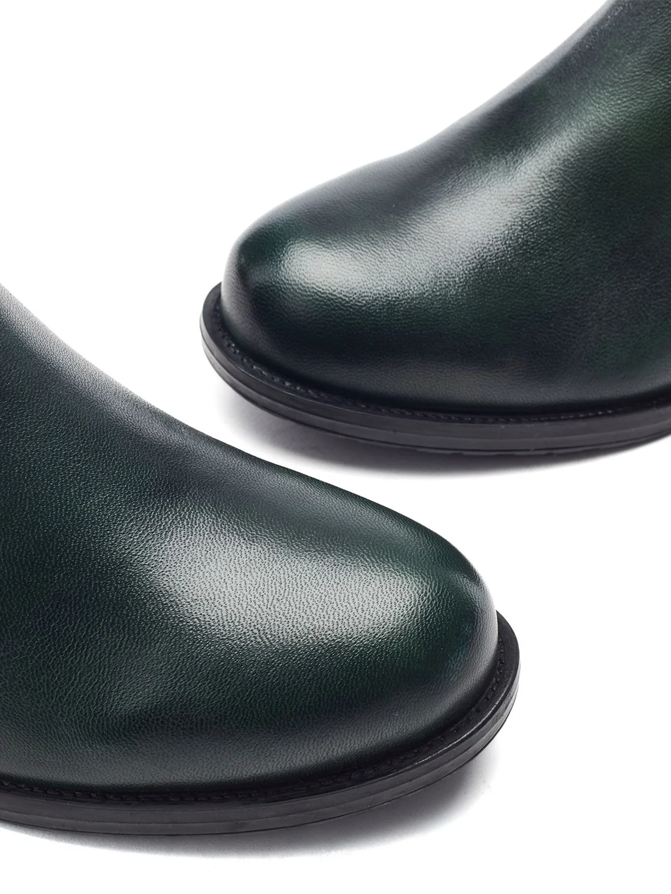 Opulent High-Heel Boots Green - Image 4