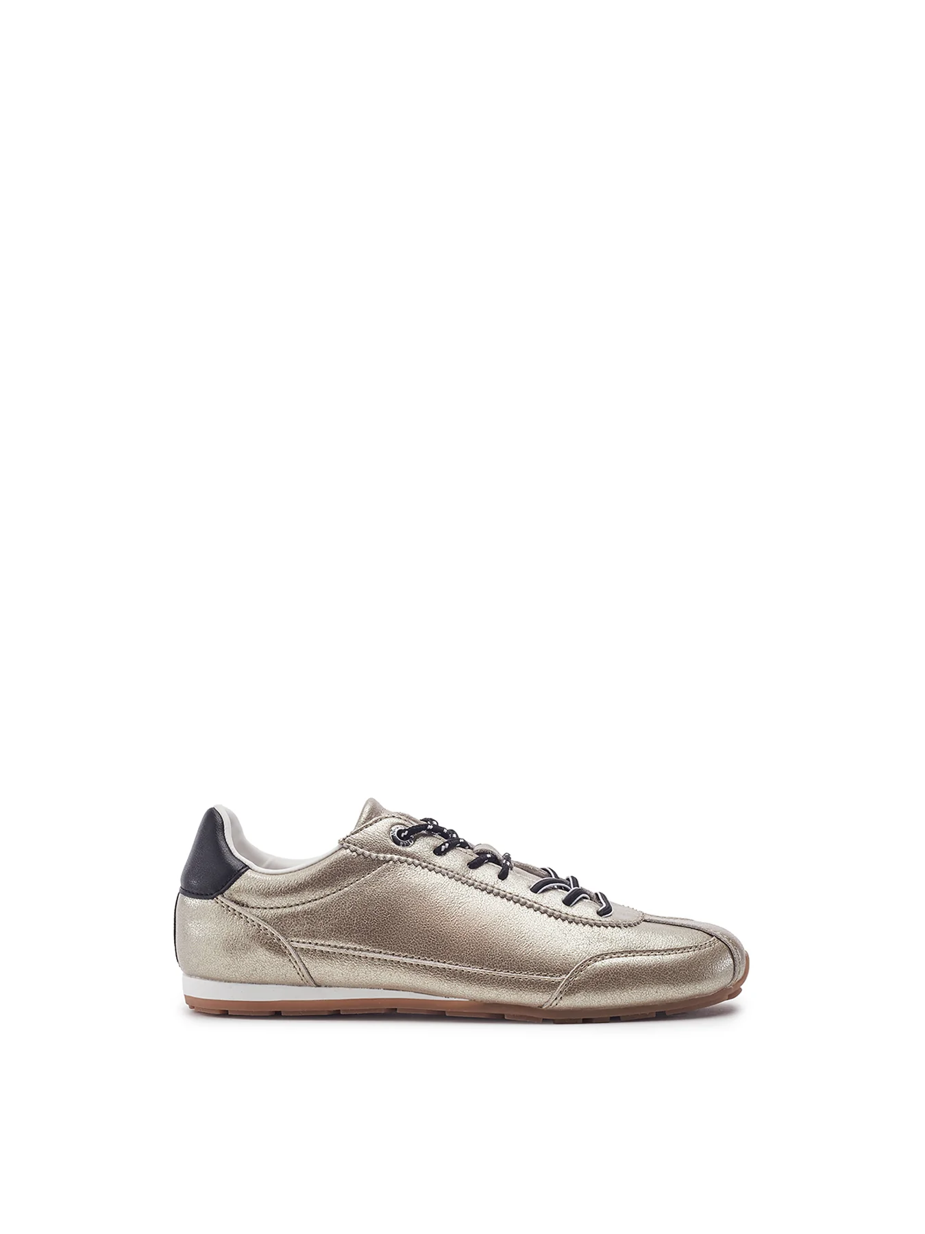 Ares Lace-Up Trainers Gold