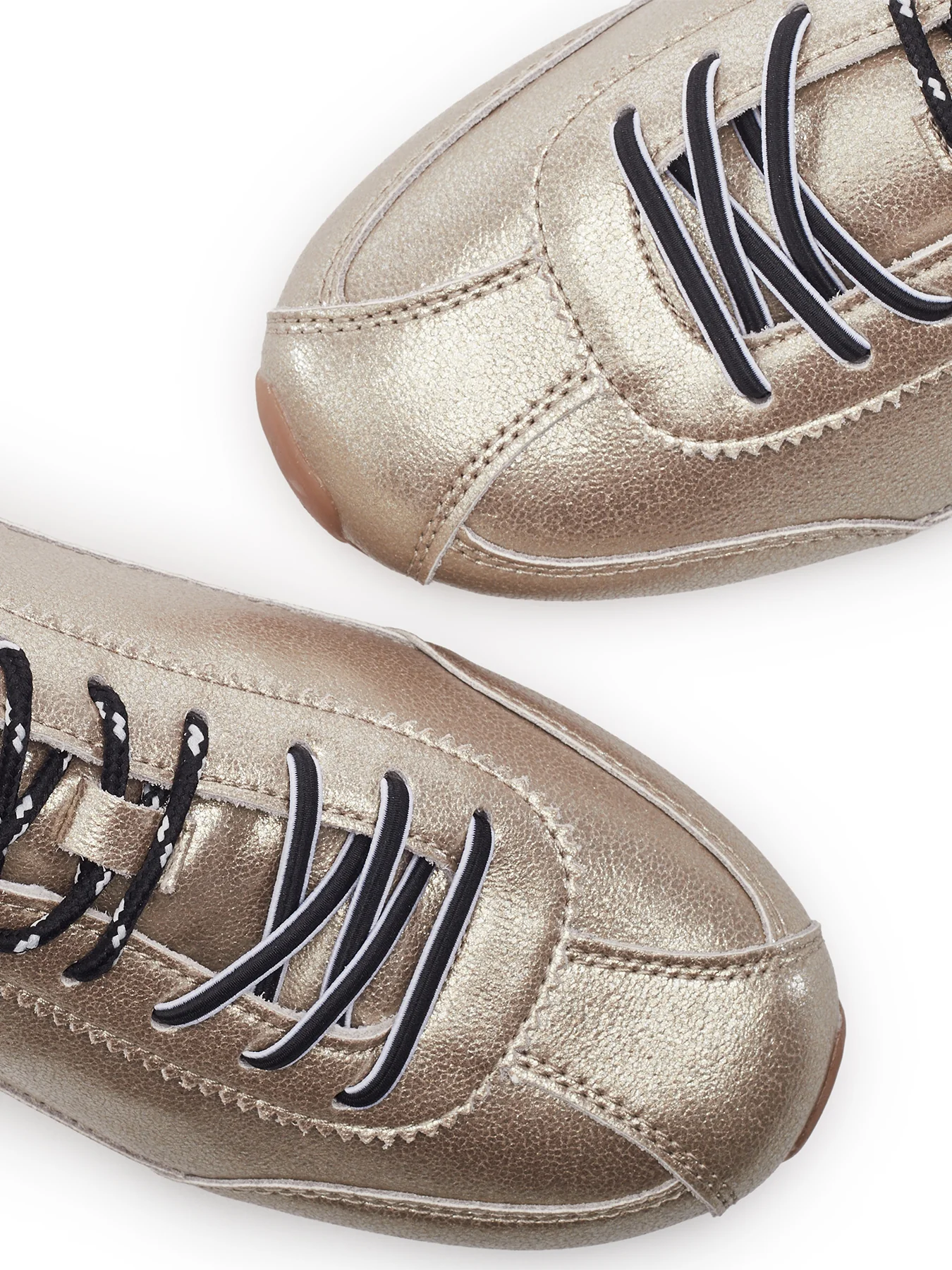 Ares Lace-Up Trainers Gold - Image 3