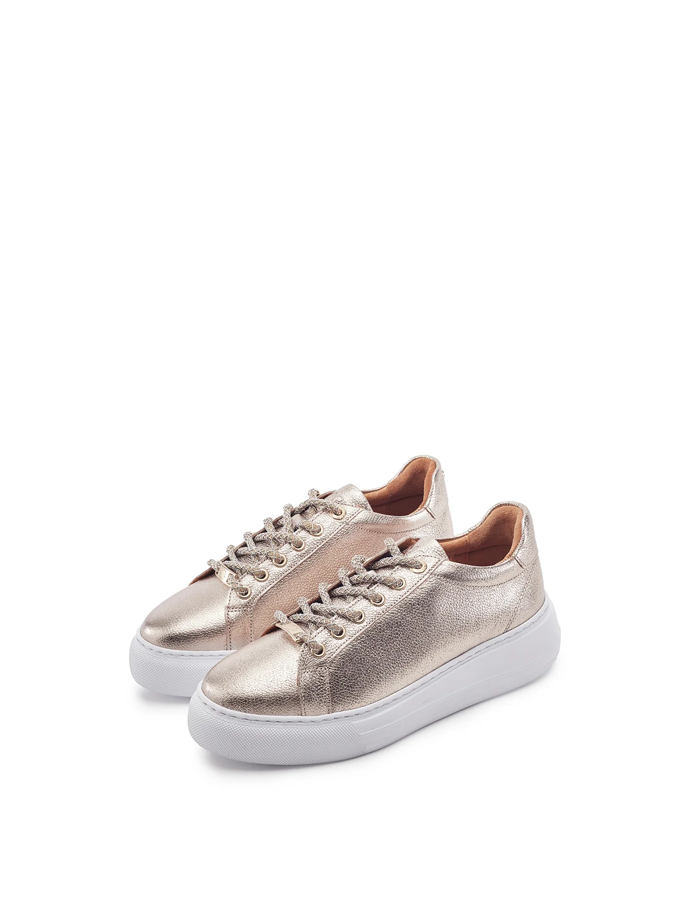 Candi Chunky Trainers Gold - Image 2