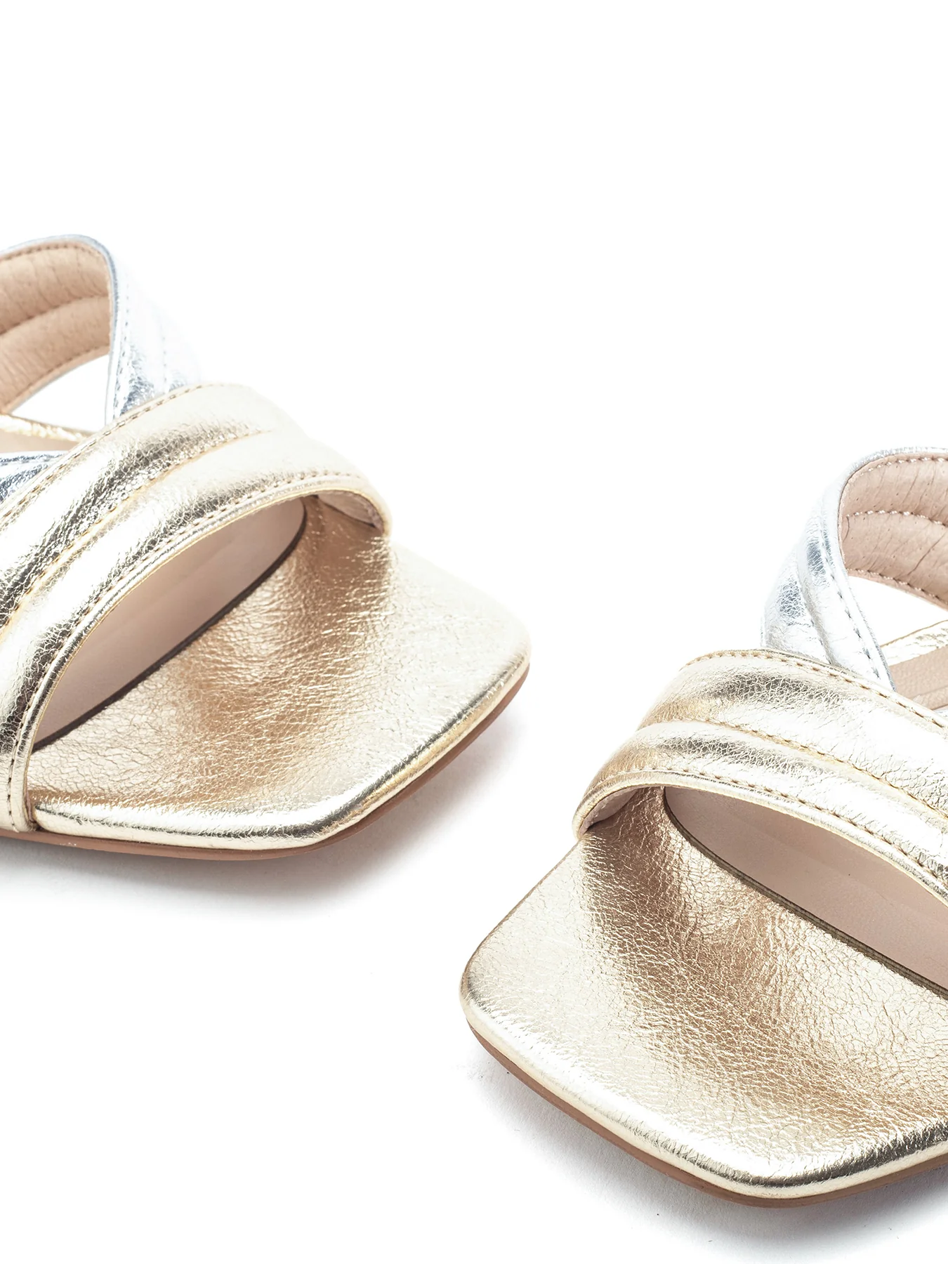 Madelia Block Heel Sandals Gold - Image 3