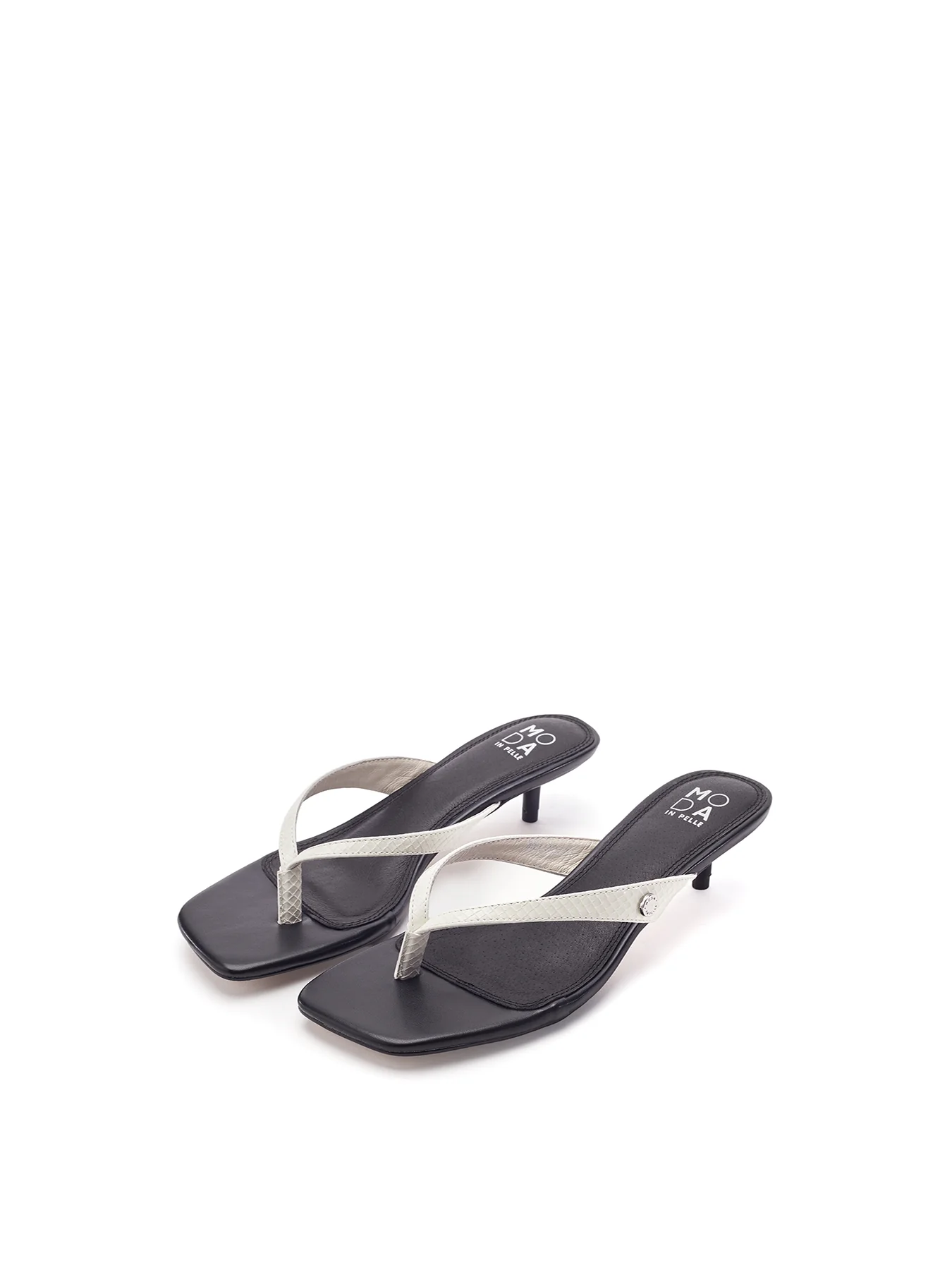 Melodi Kitten Heel Sandals Black - Image 2