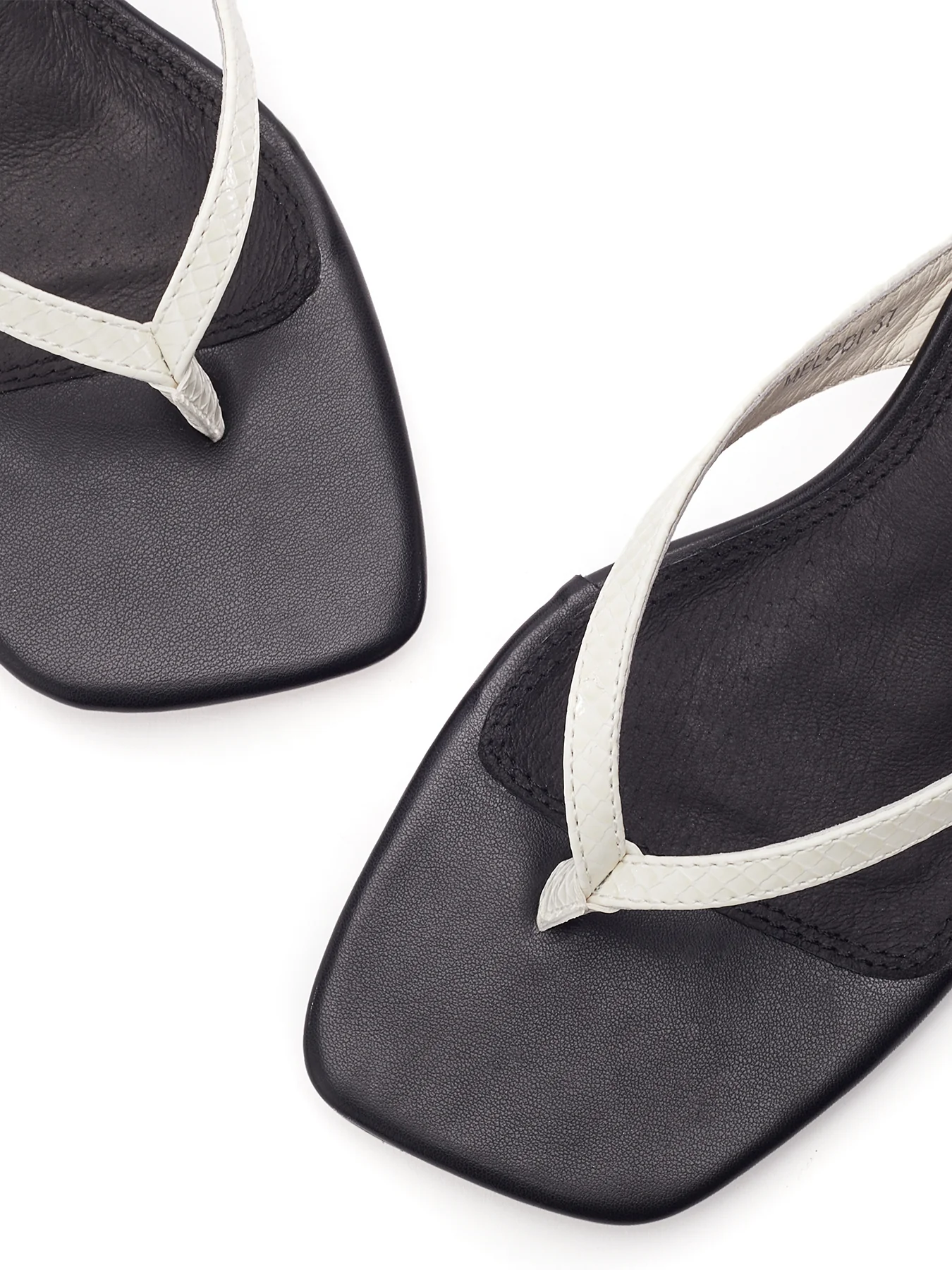 Melodi Kitten Heel Sandals Black - Image 3