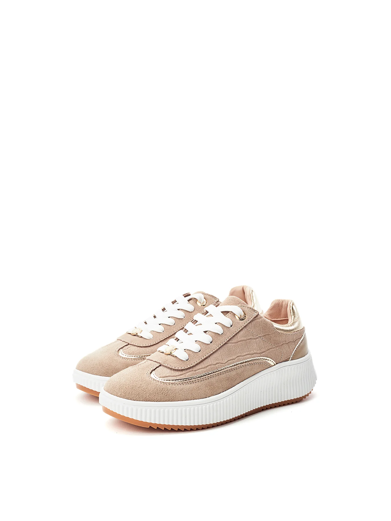 Baretti Chunky Trainers Taupe - Image 2
