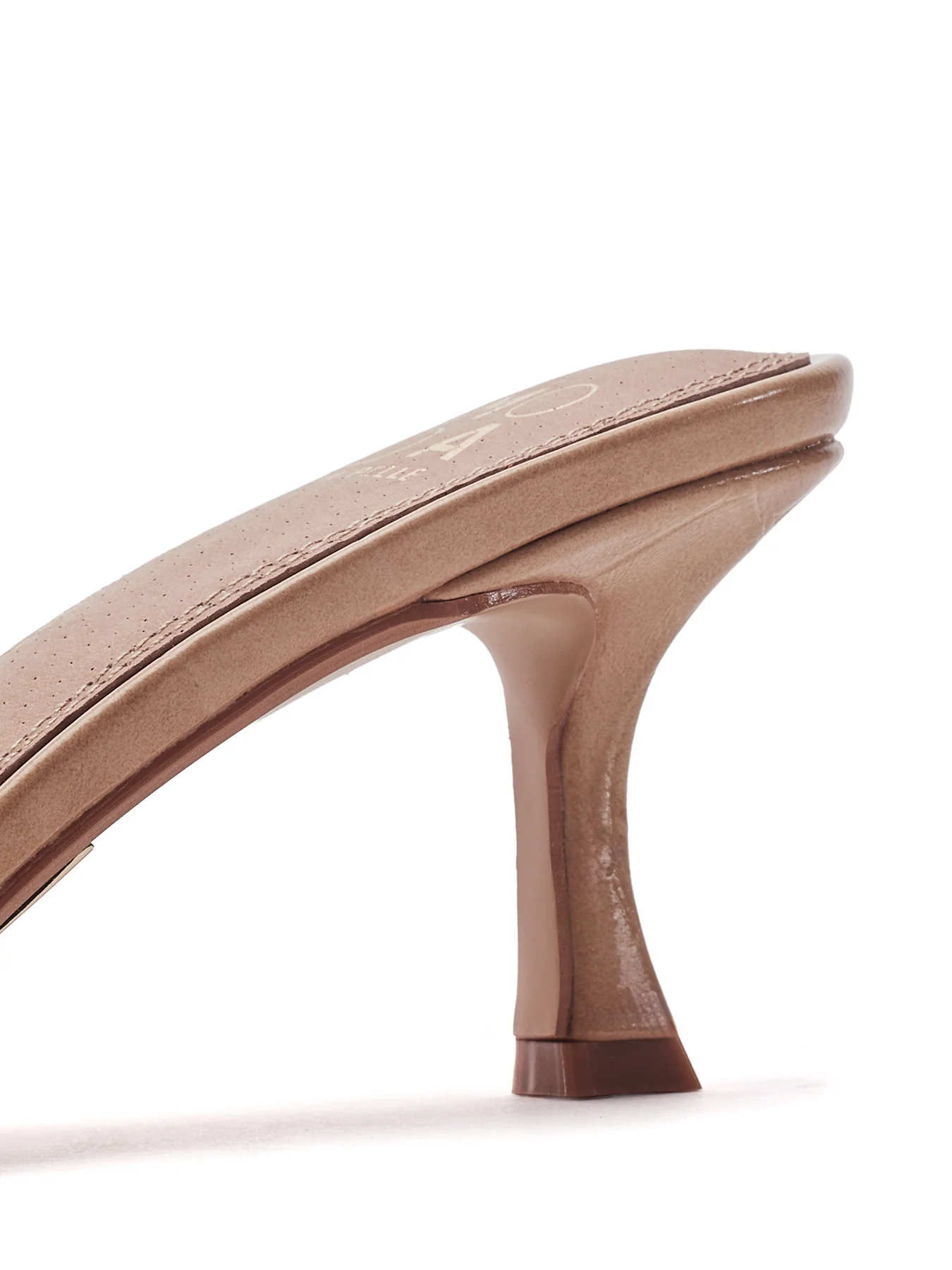 Minka Leather High Heel Sandals Neutral - Image 4