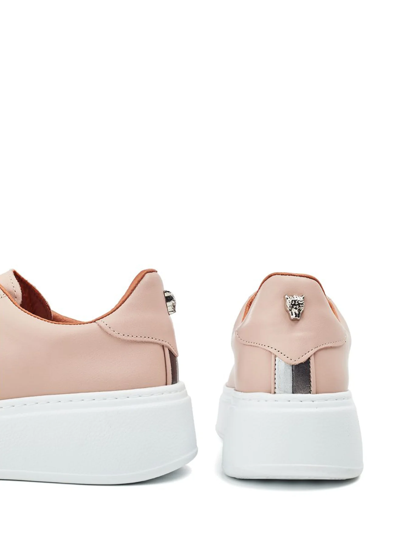 Cherri Chunky Leather Trainers Tan - Image 4
