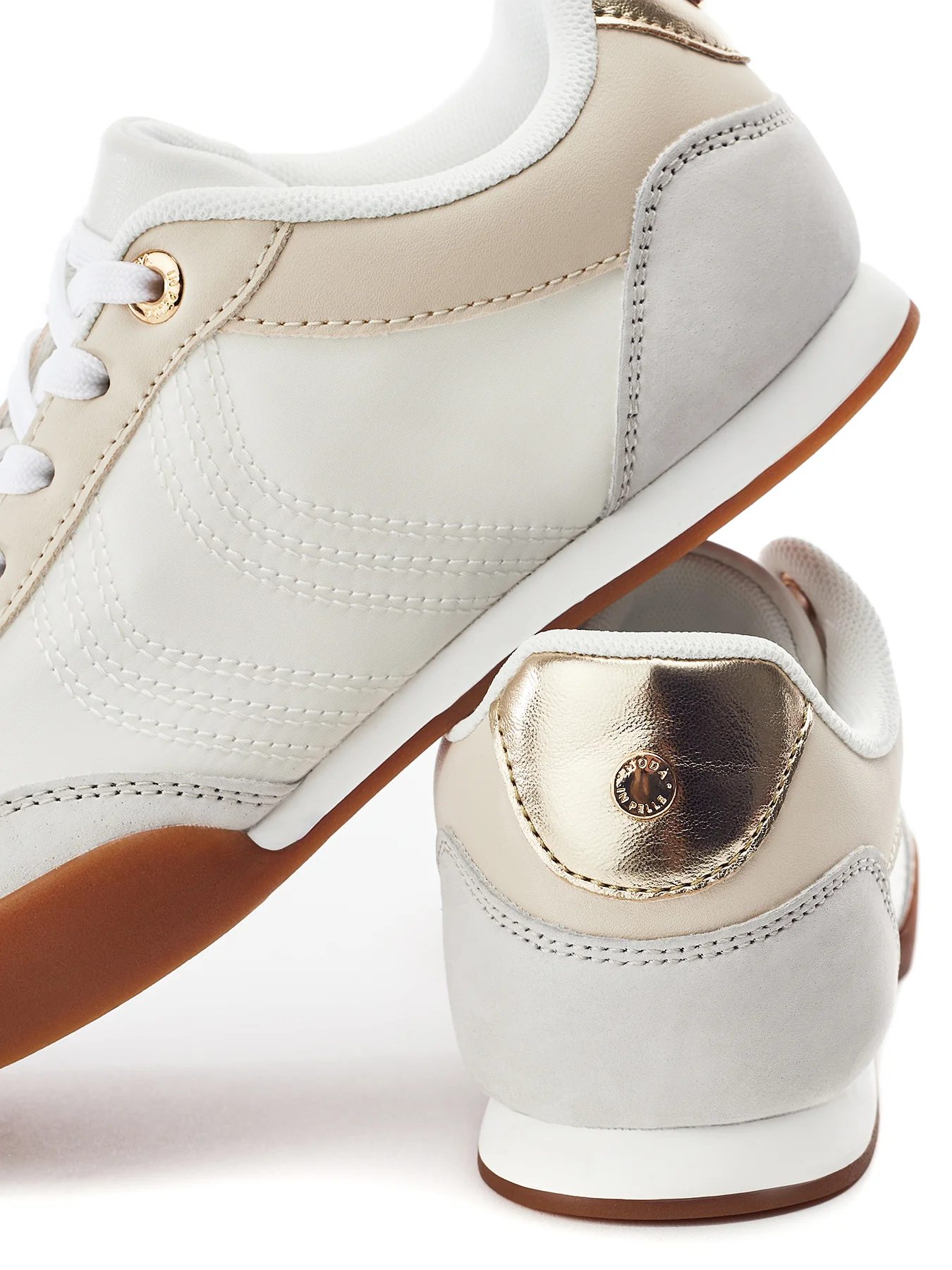 Aromaa Lace-Up Trainers White - Image 4