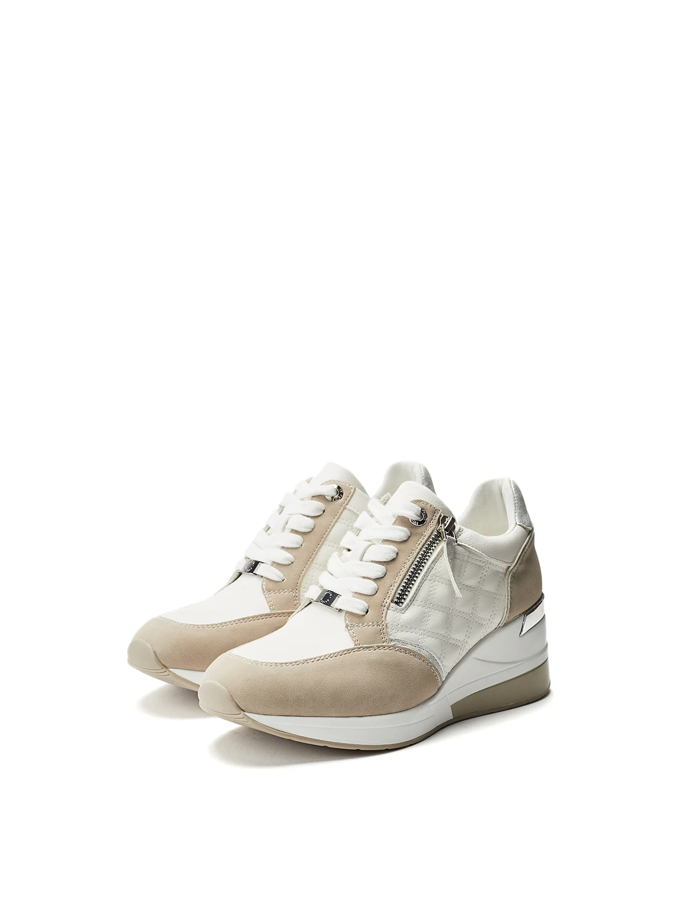 Carrley Chunky Trainers White - Image 2