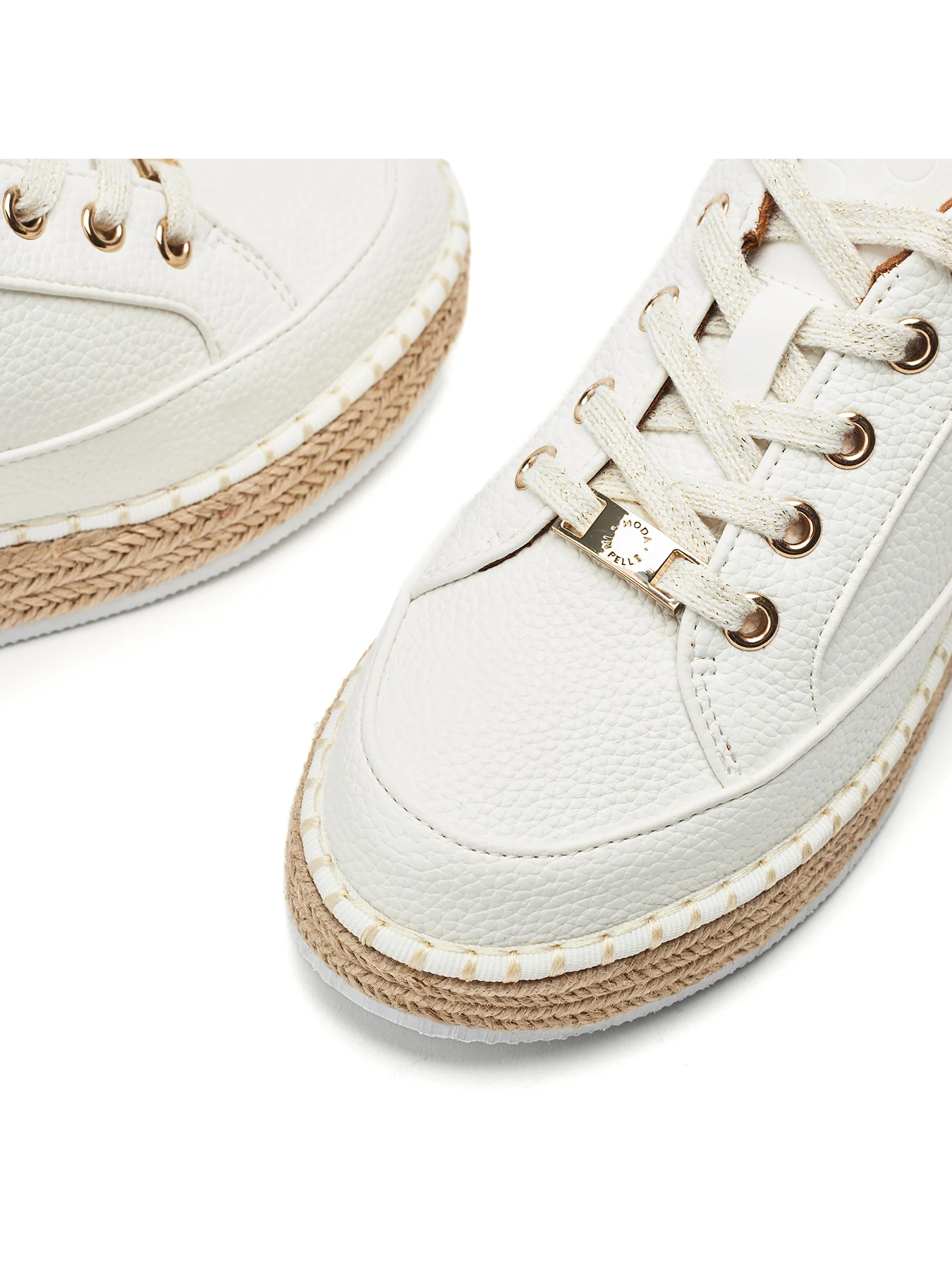 Corie Lace Up Trainers White - Image 4