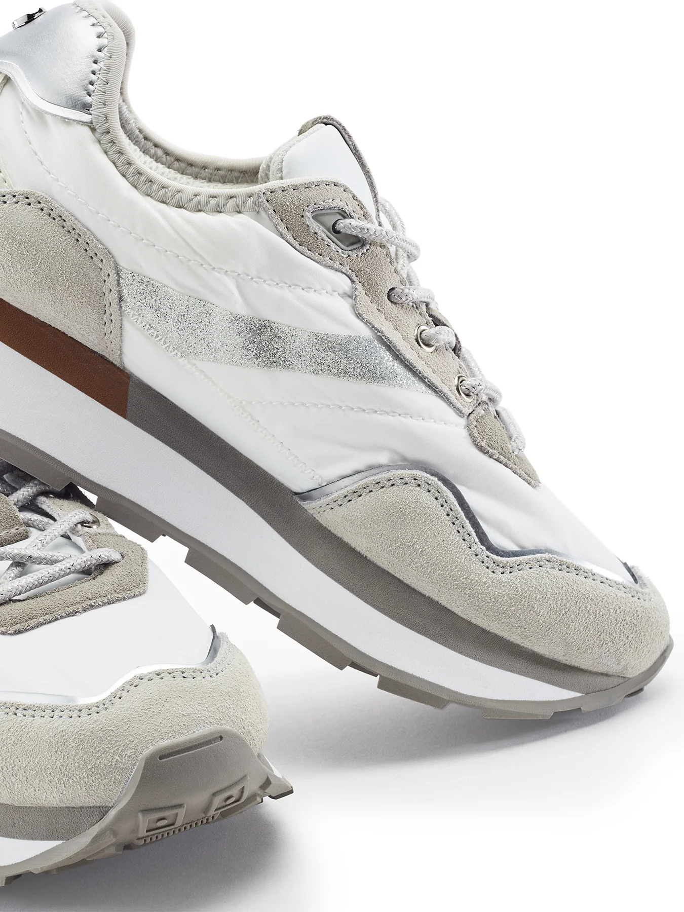 Dorea Lace-Up Trainers White - Image 2