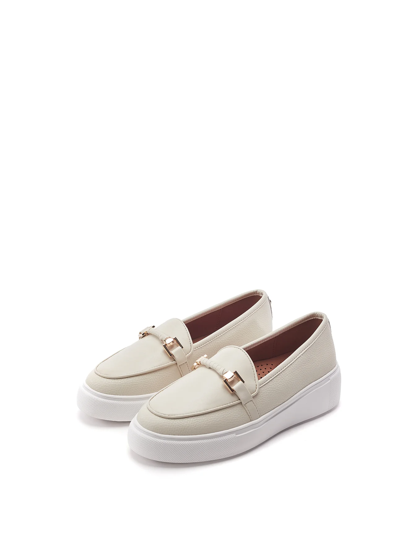 Ettala Leather Loafers White - Image 2