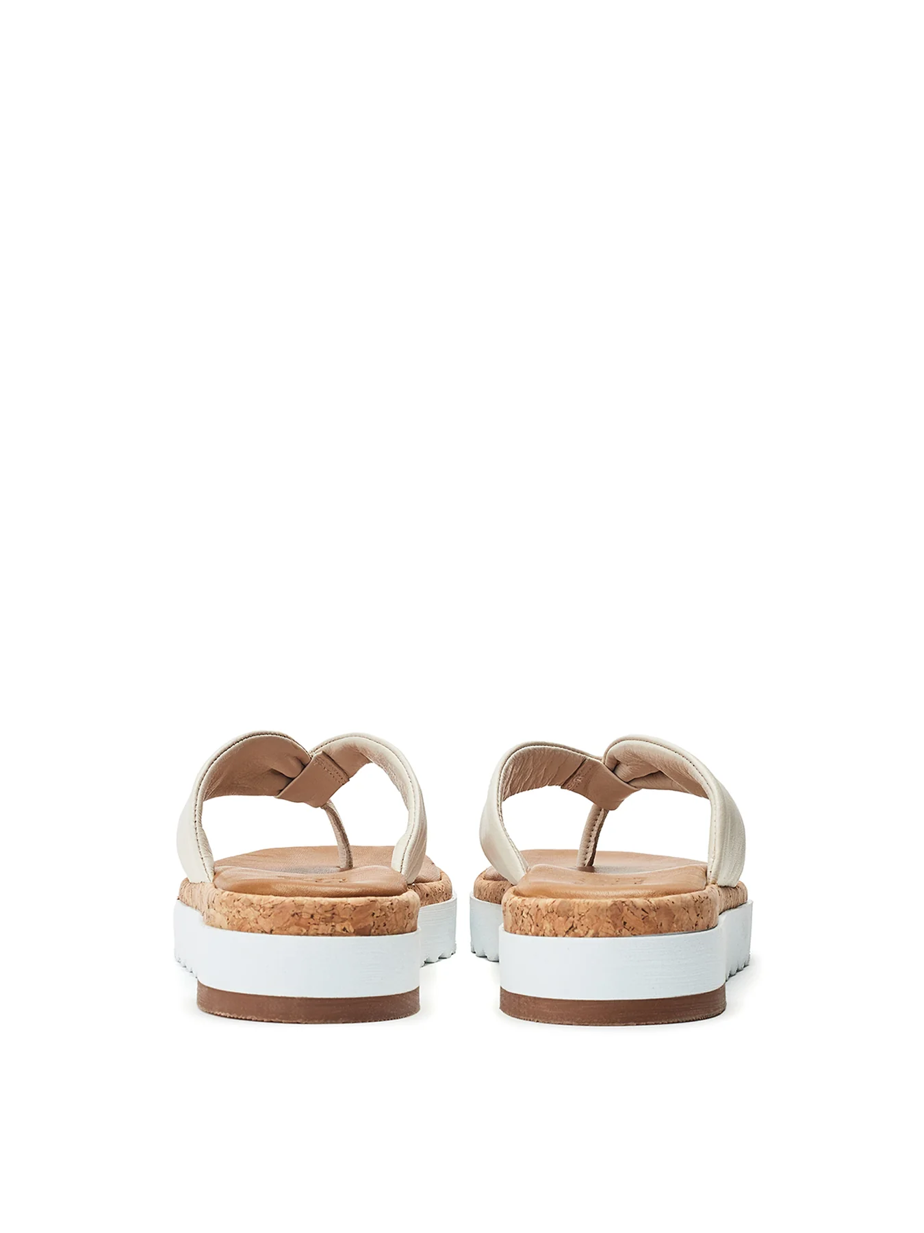 Kadence Flat Sandals Cream - Image 3