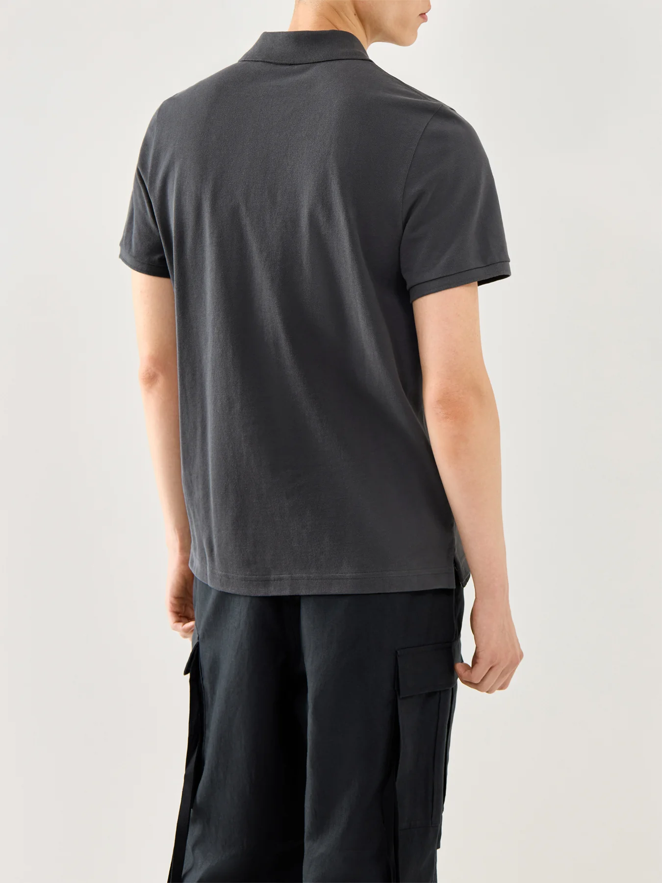 Everett Short Sleeves Cotton Polo Brown - Image 5