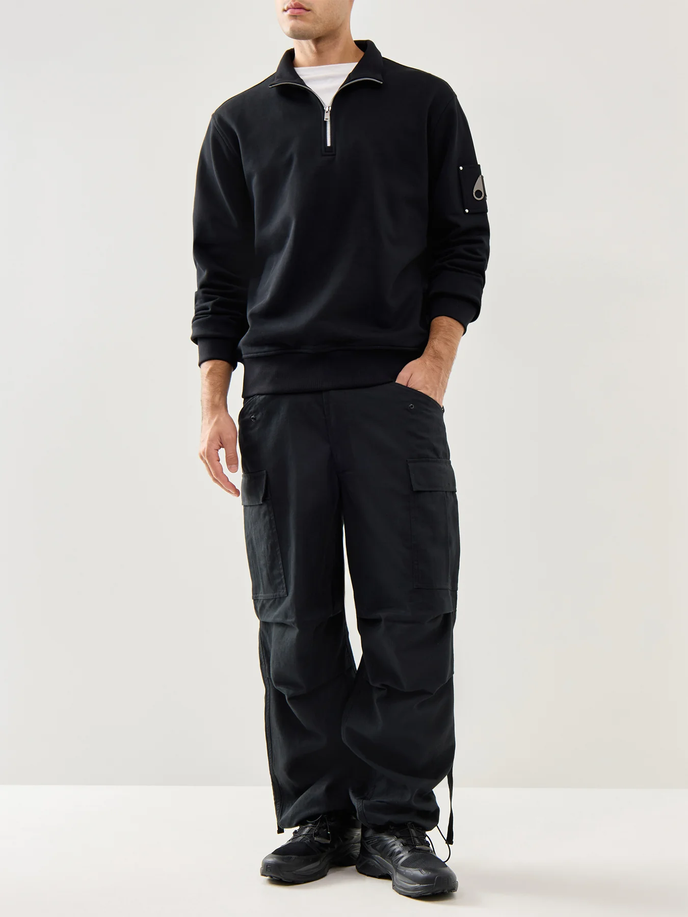 Hartsfield 1/4 Zip Black - Image 2