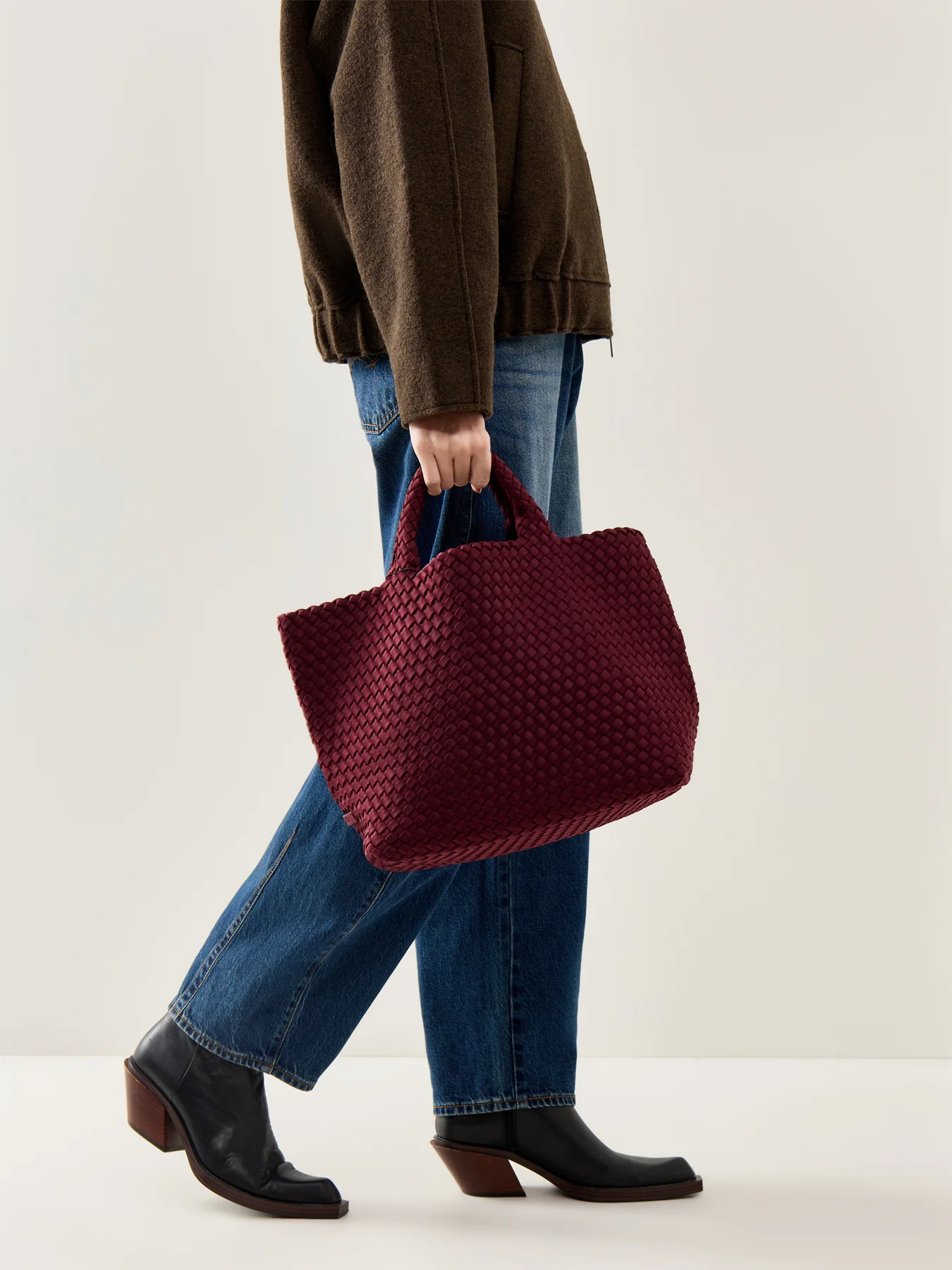 St Barths Medium Tote Bordeaux - Image 2