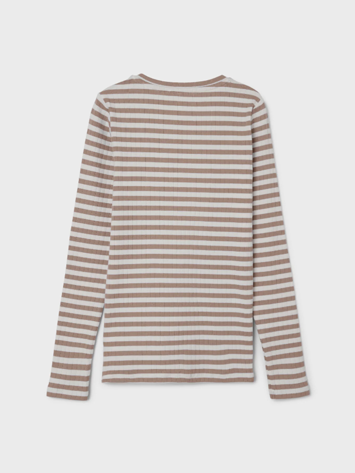 Kids’ Suraja Long Sleeve Stripe Top Brown - Image 3
