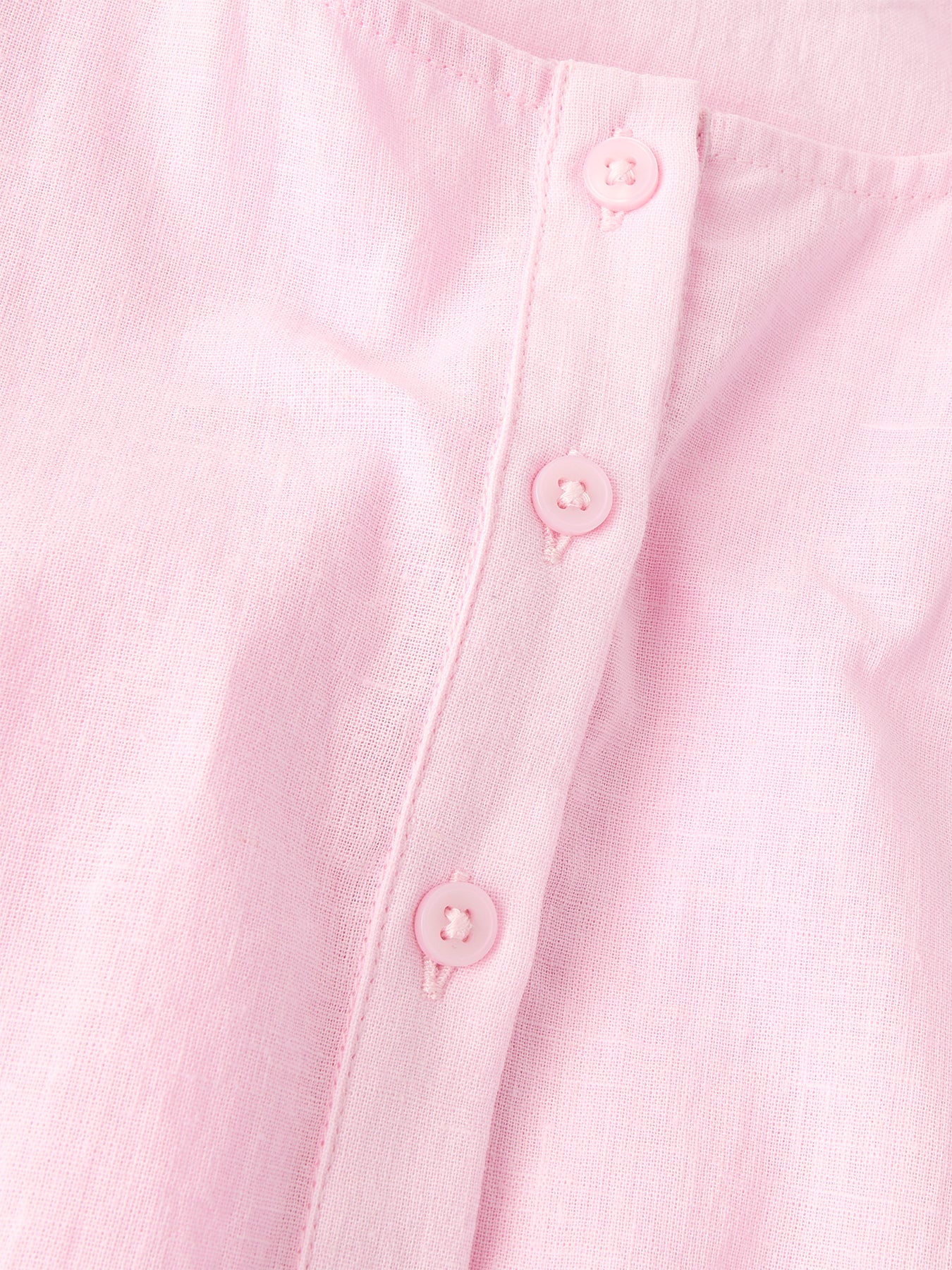 Kids' Sleeveless Cotton Linen Top Pink - Image 3