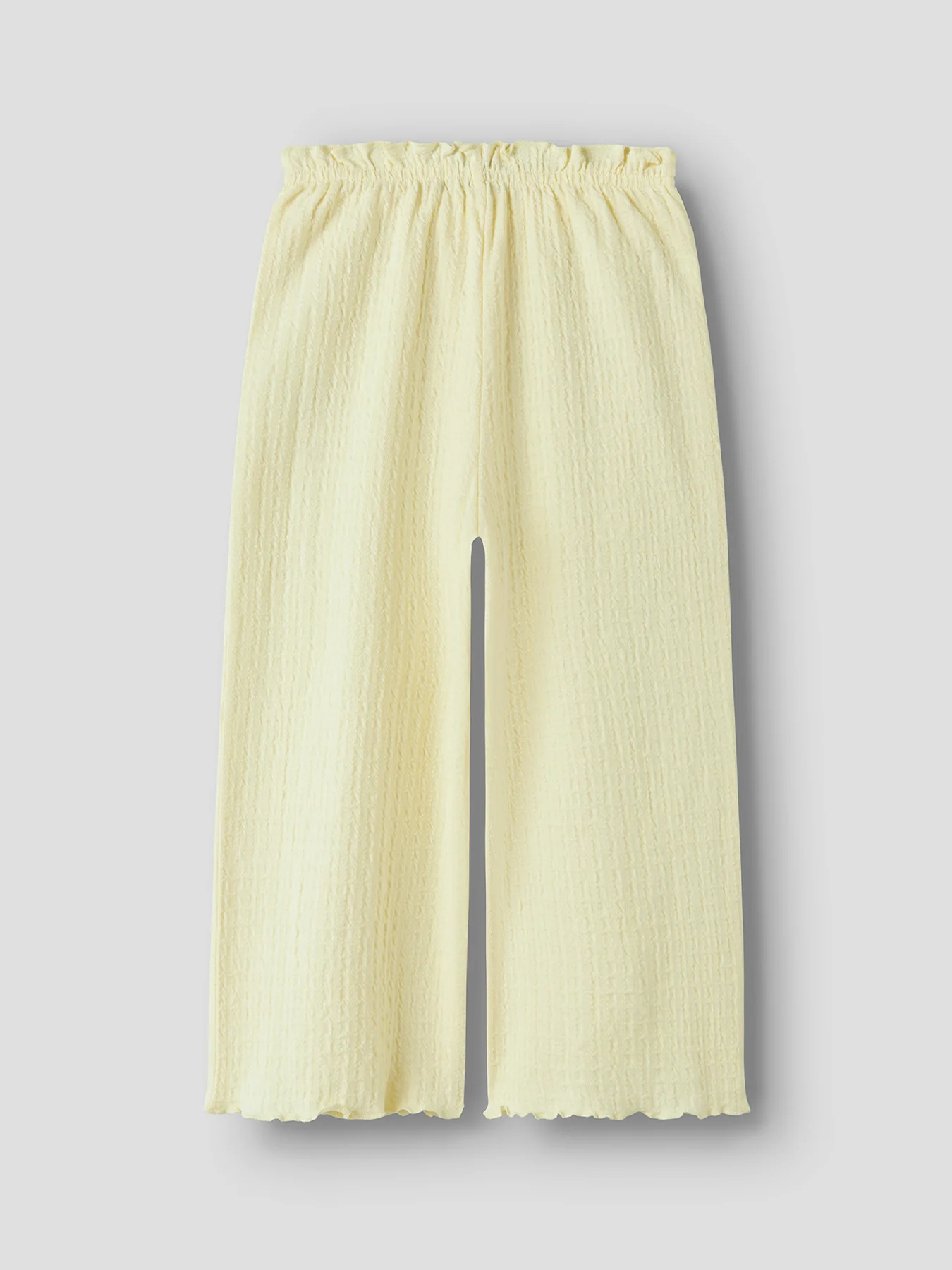 Kids’ Wide Leg Trousers Cream - Image 2