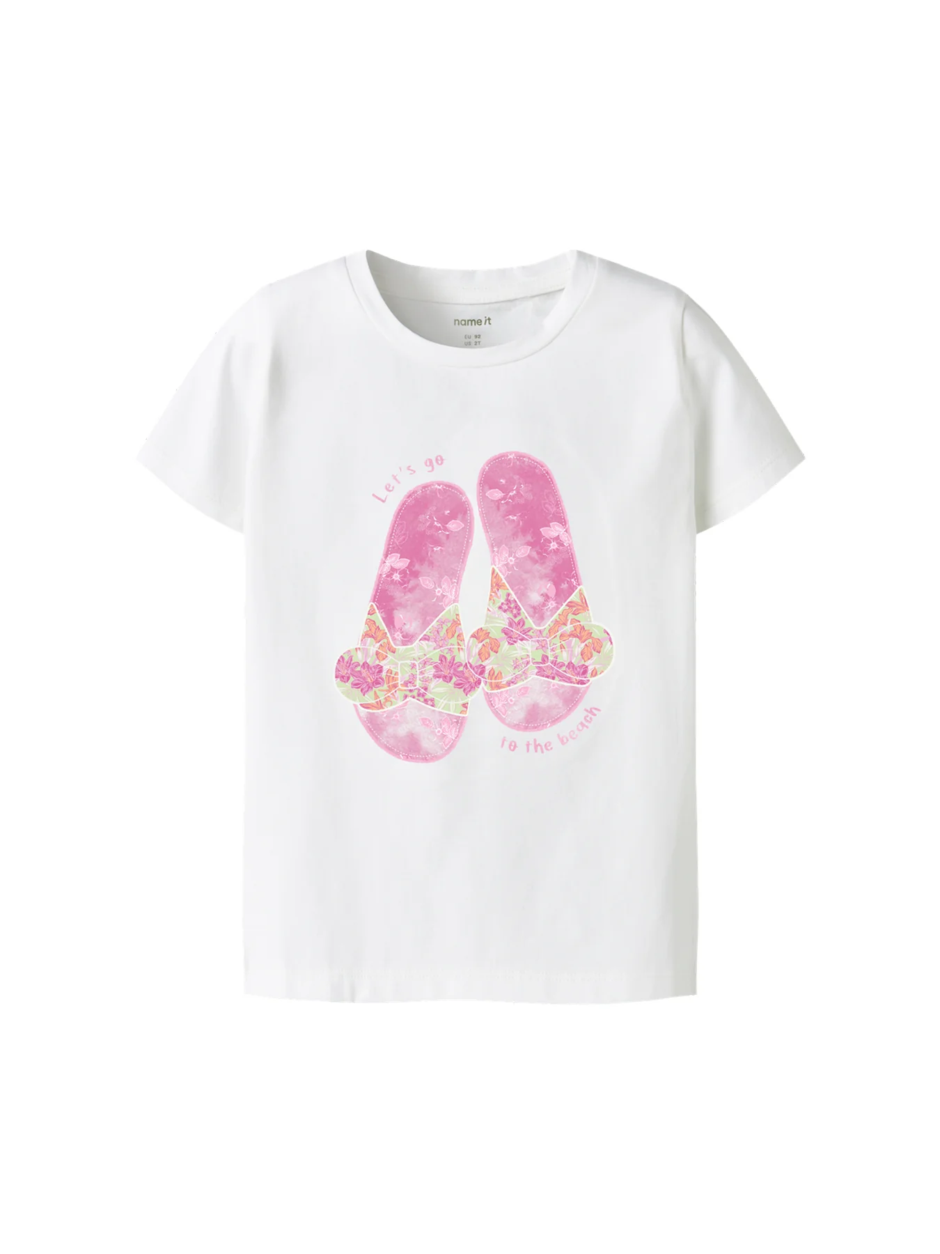 Kids' Short Sleeve Cotton Top White