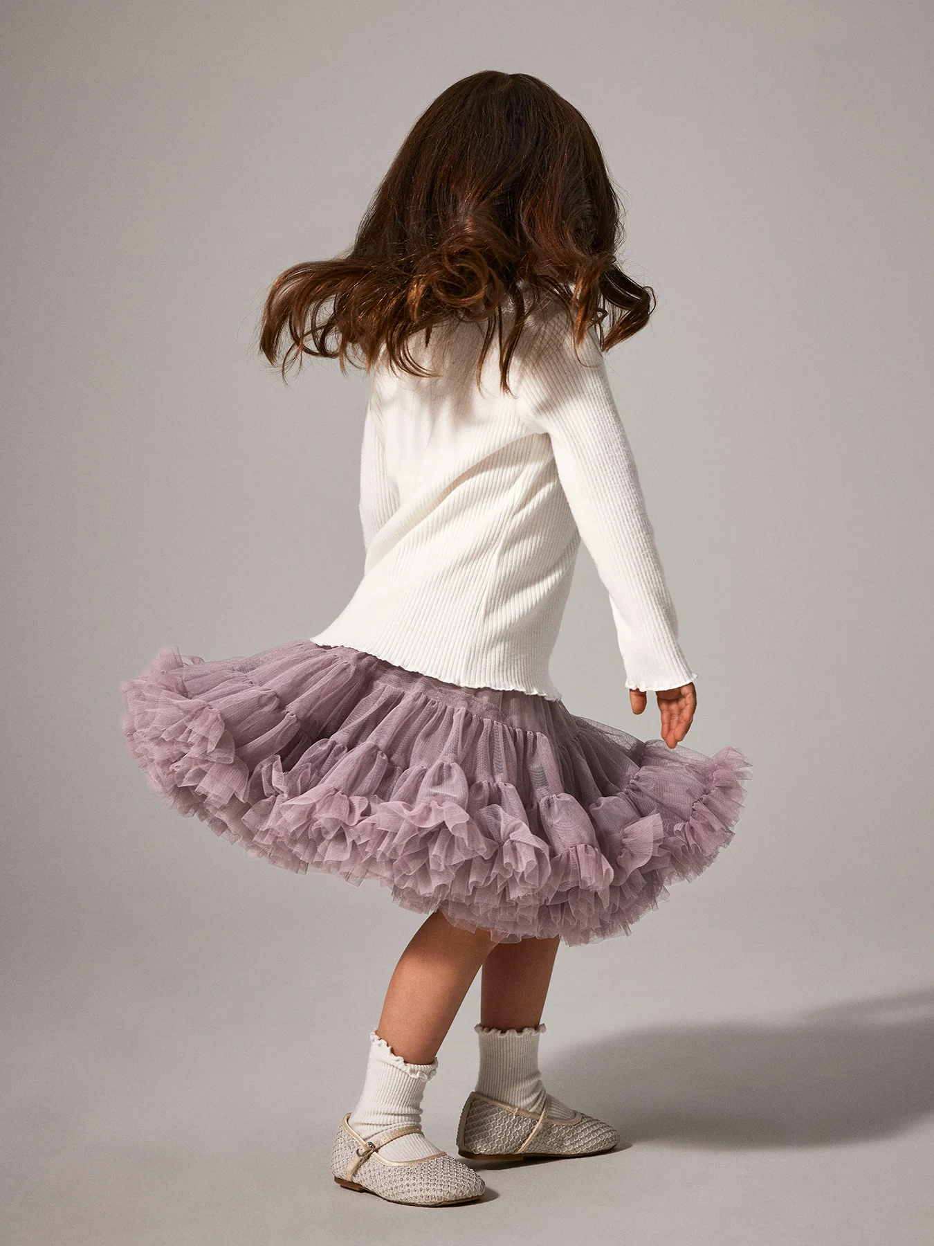 Girls’ Ritul Tulle Skirt Lilac - Image 2