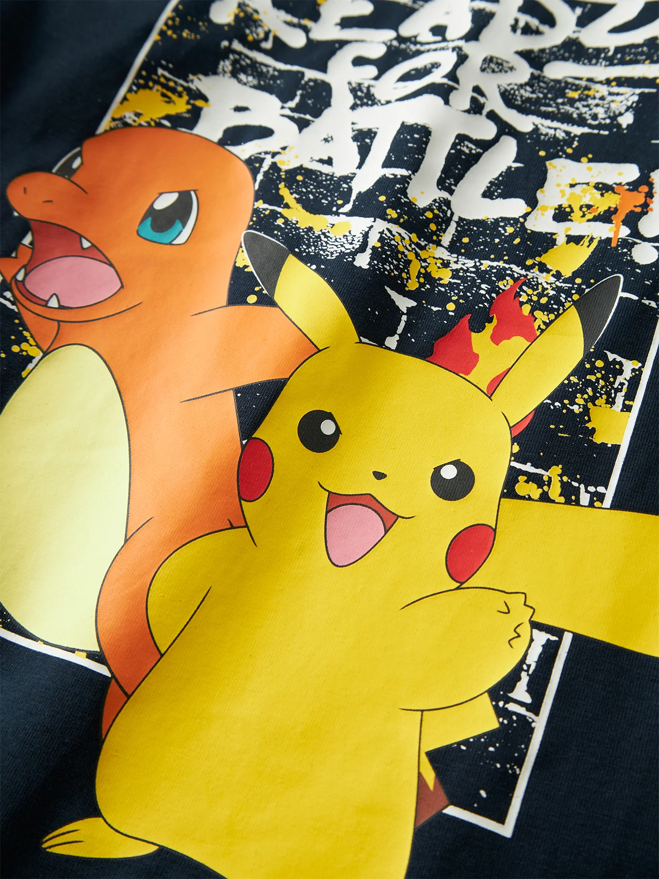 Kids’ Pokémon Short Sleeve T-Shirt Navy - Image 3